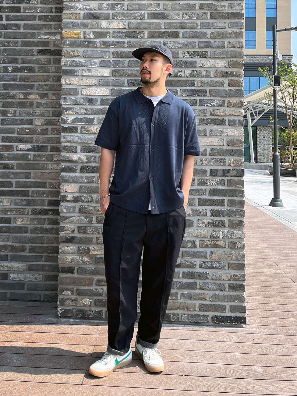 Nike x J.Crew Killshot 2 Lucid Green 착용 스타일