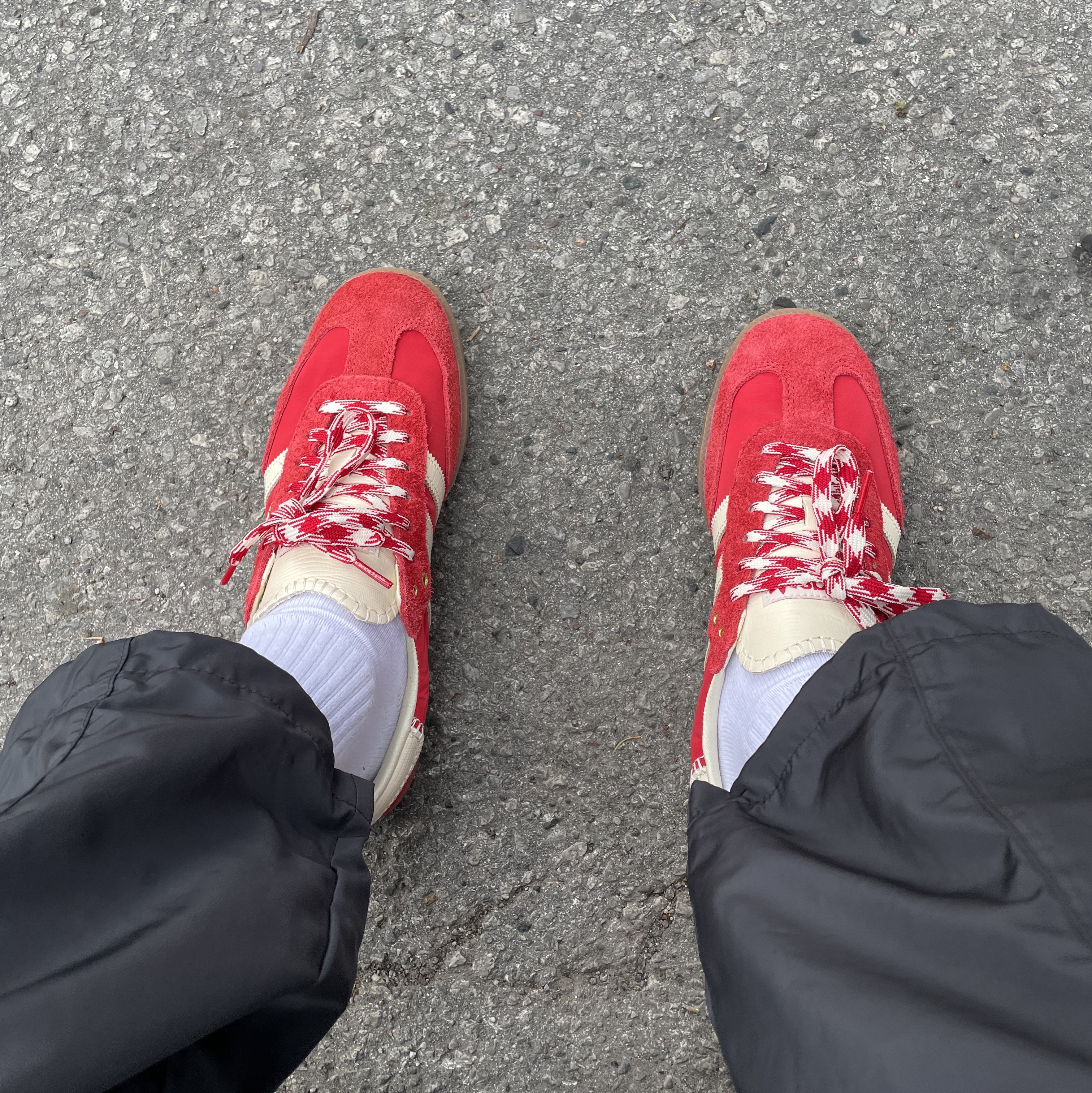 Adidas x Wales Bonner Samba Collegiate Orange 착용 스타일 - 1