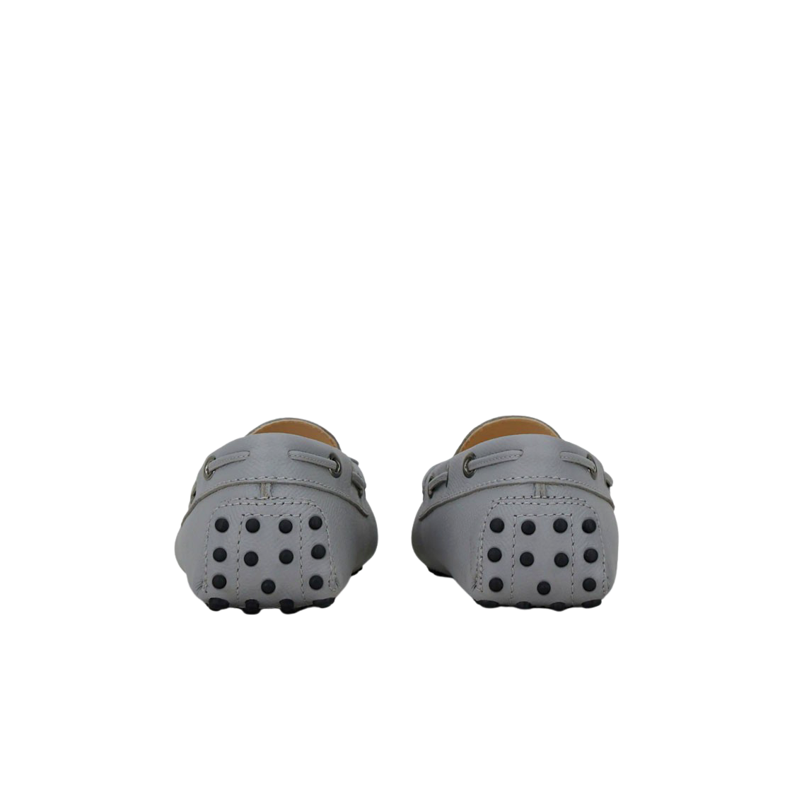 (W) 토즈 시티 고미노 가죽 드라이빙 슈즈 그레이((W) Tod's City Gommino Leather Driving Shoes Grey) - 3