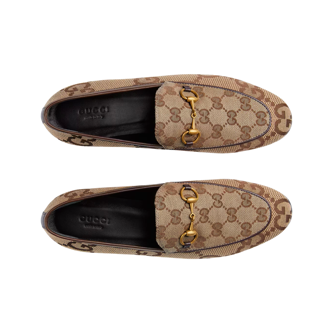(W) 구찌 맥시 GG 조던 로퍼 카멜 에보니((W) Gucci Maxi GG Jordaan Loafer Camel Ebony) - 2