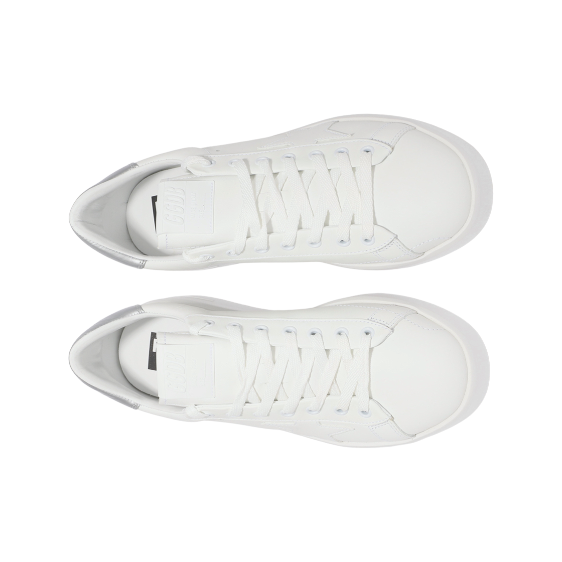 골든구스 퓨어스타 화이트 실버탭 스니커즈(Golden Goose Purestar White Silver Heel Tab Sneakers) - 2