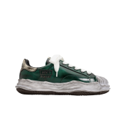 Maison Mihara Yasuhiro Blakey OG Sole Brushed Patent Low-top Sneakers Green
