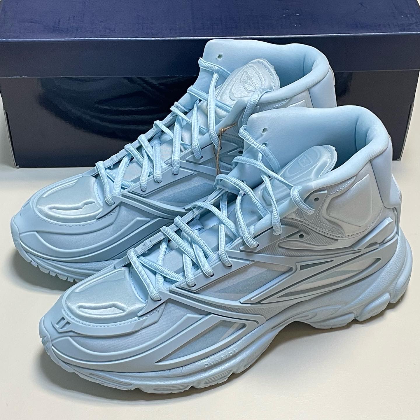 Reebok x Kanghyuk Premier Road Modern Mid Light Blue 착용 스타일 - 1