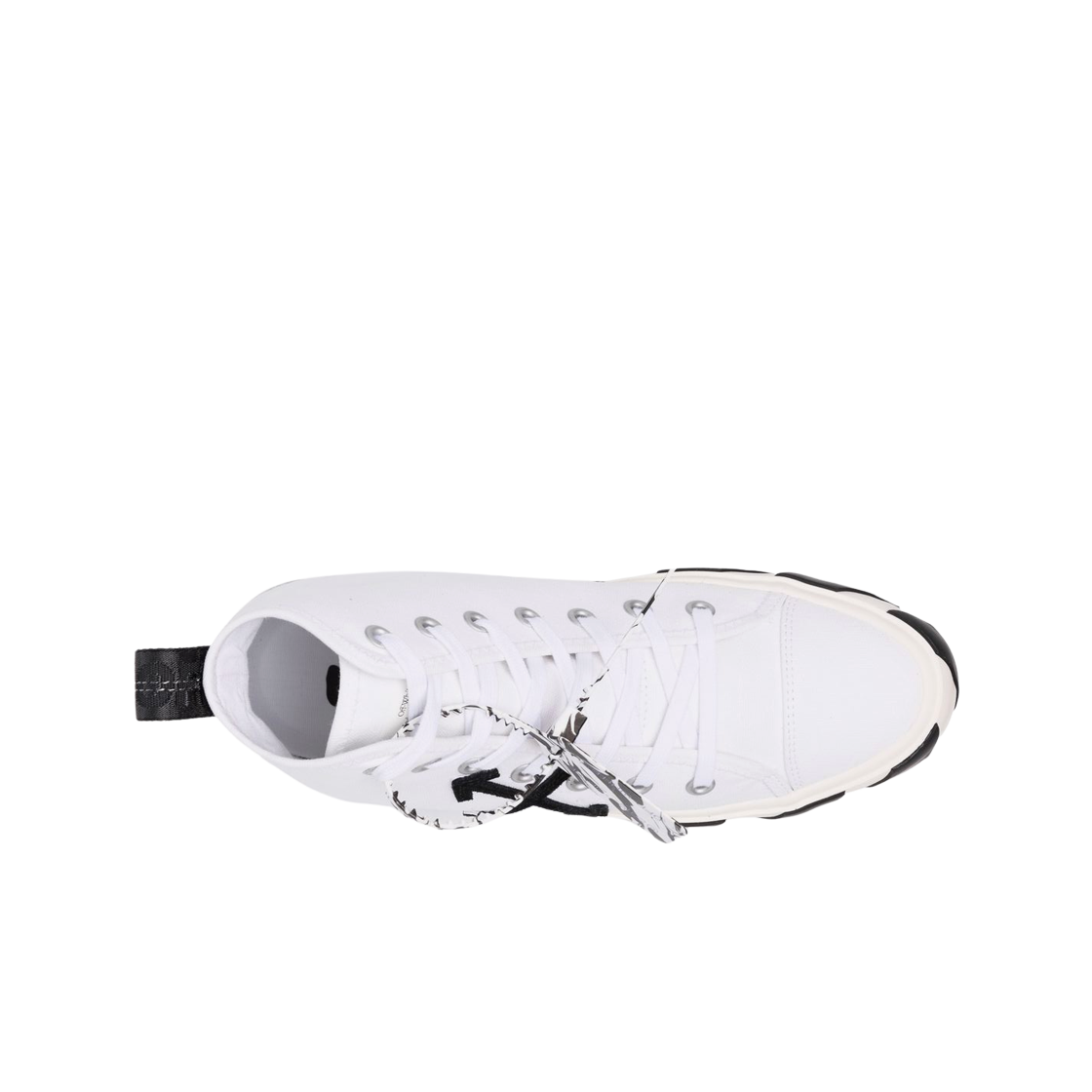 오프화이트 애로우 미드 벌크 스니커즈 화이트 블랙(Off-White Arrow Mid Vulcanized Sneakers White Black) - 2