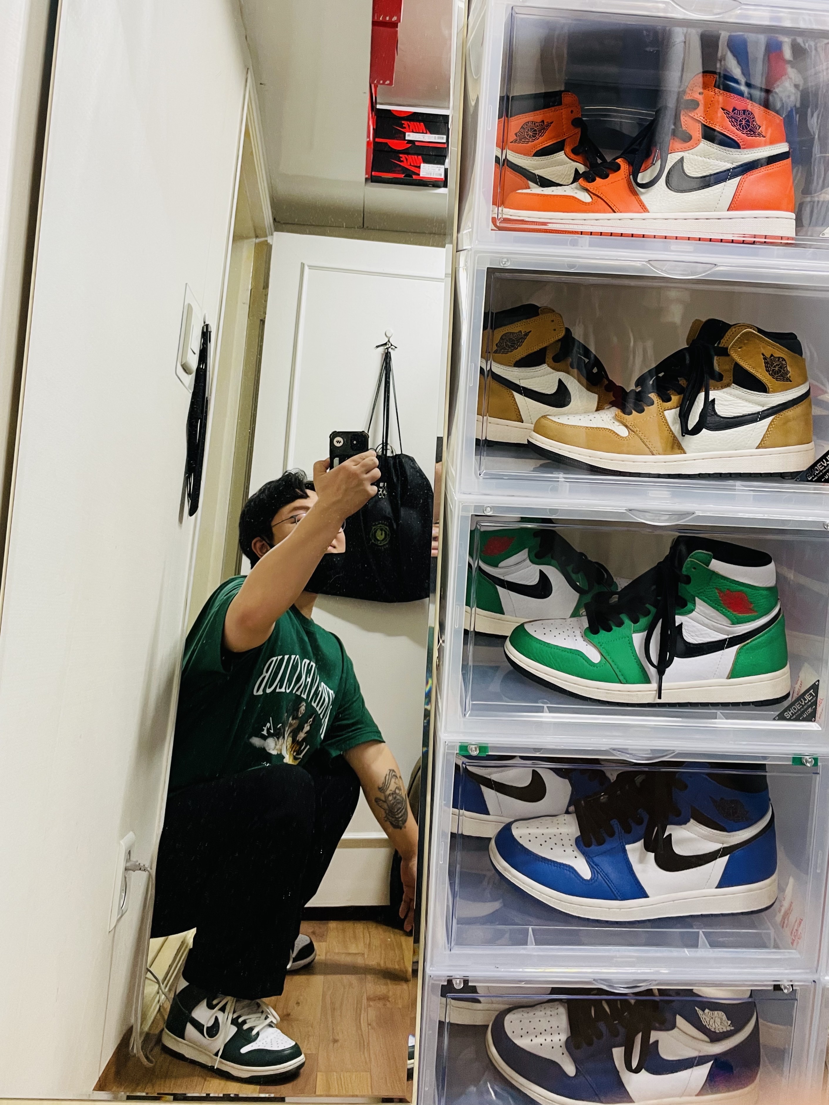 Nike Dunk High SP Spartan Green 착용 스타일 - 1
