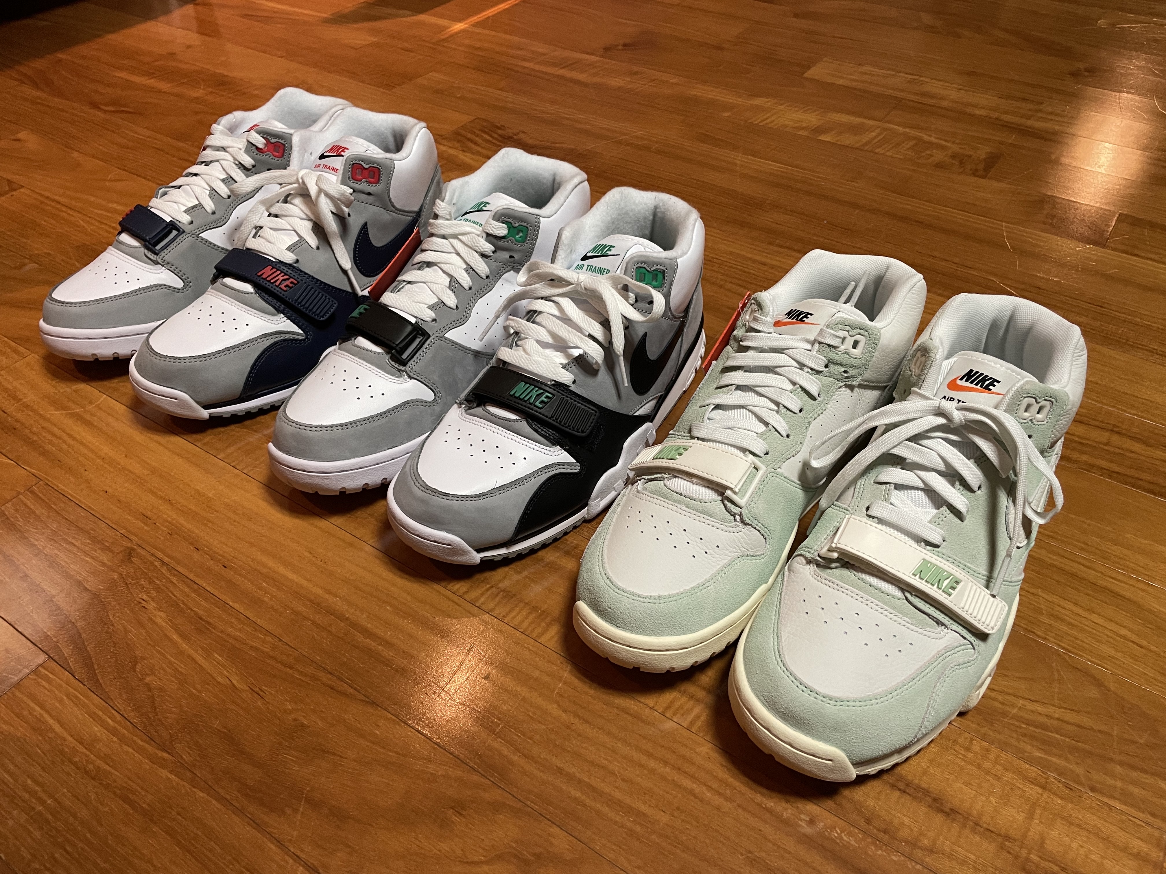 Nike Air Trainer 1 Enamel Green, Nike Air Trainer 1 Chlorophyll 착용 스타일 - 2