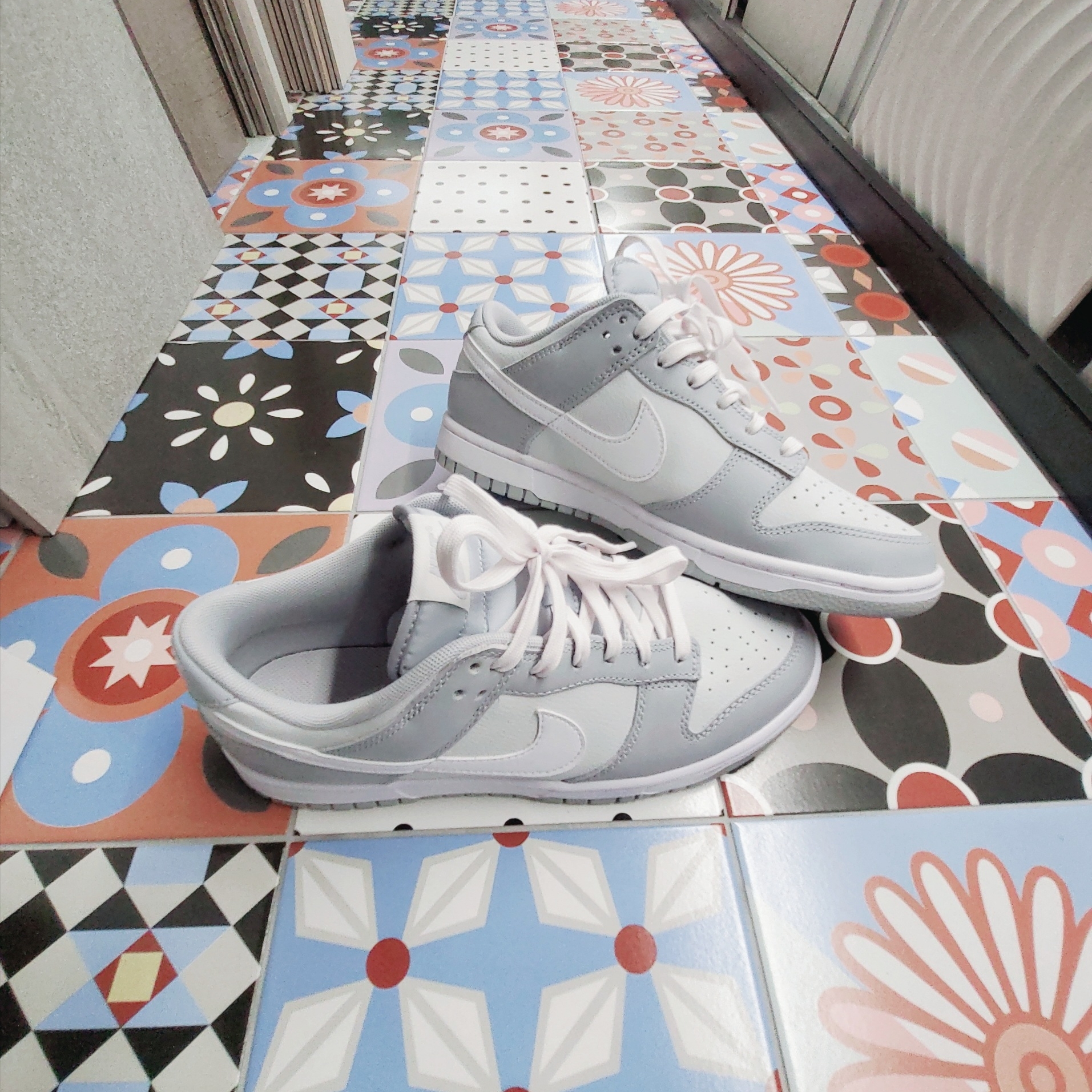 Nike Dunk Low Retro Wolf Grey 착용 스타일