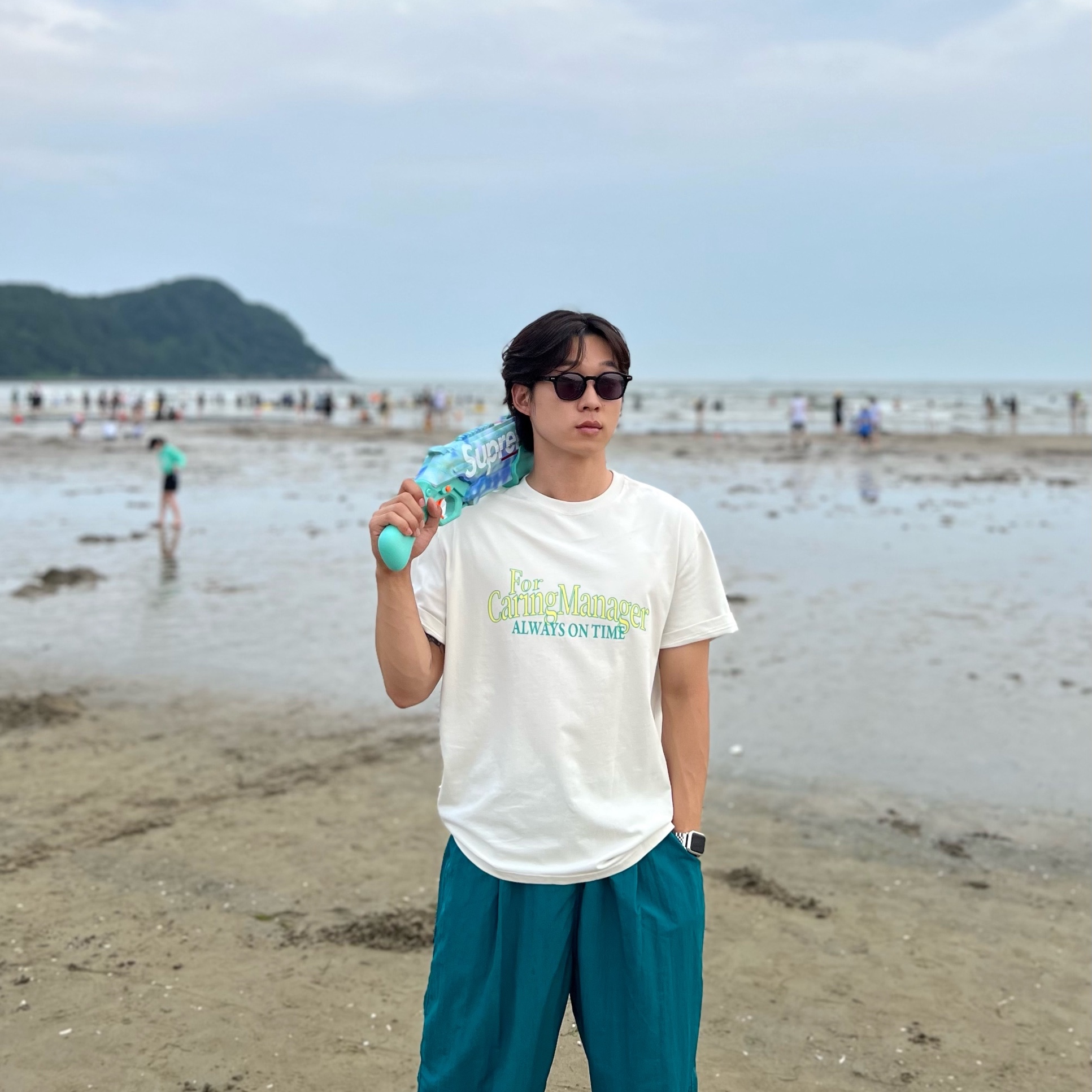 Supreme x Nerf Rival Takedown Blaster Blue - 21SS 착용 스타일 - 2