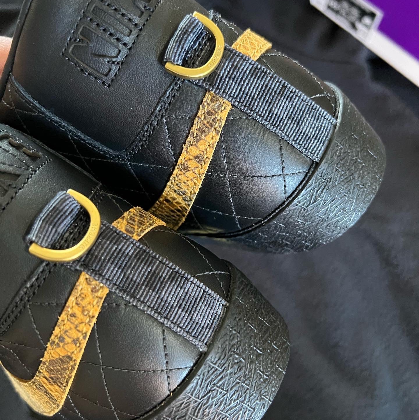 Nike x Supreme SB Zoom Blazer Mid QS 2 Black 착용 스타일 - 4