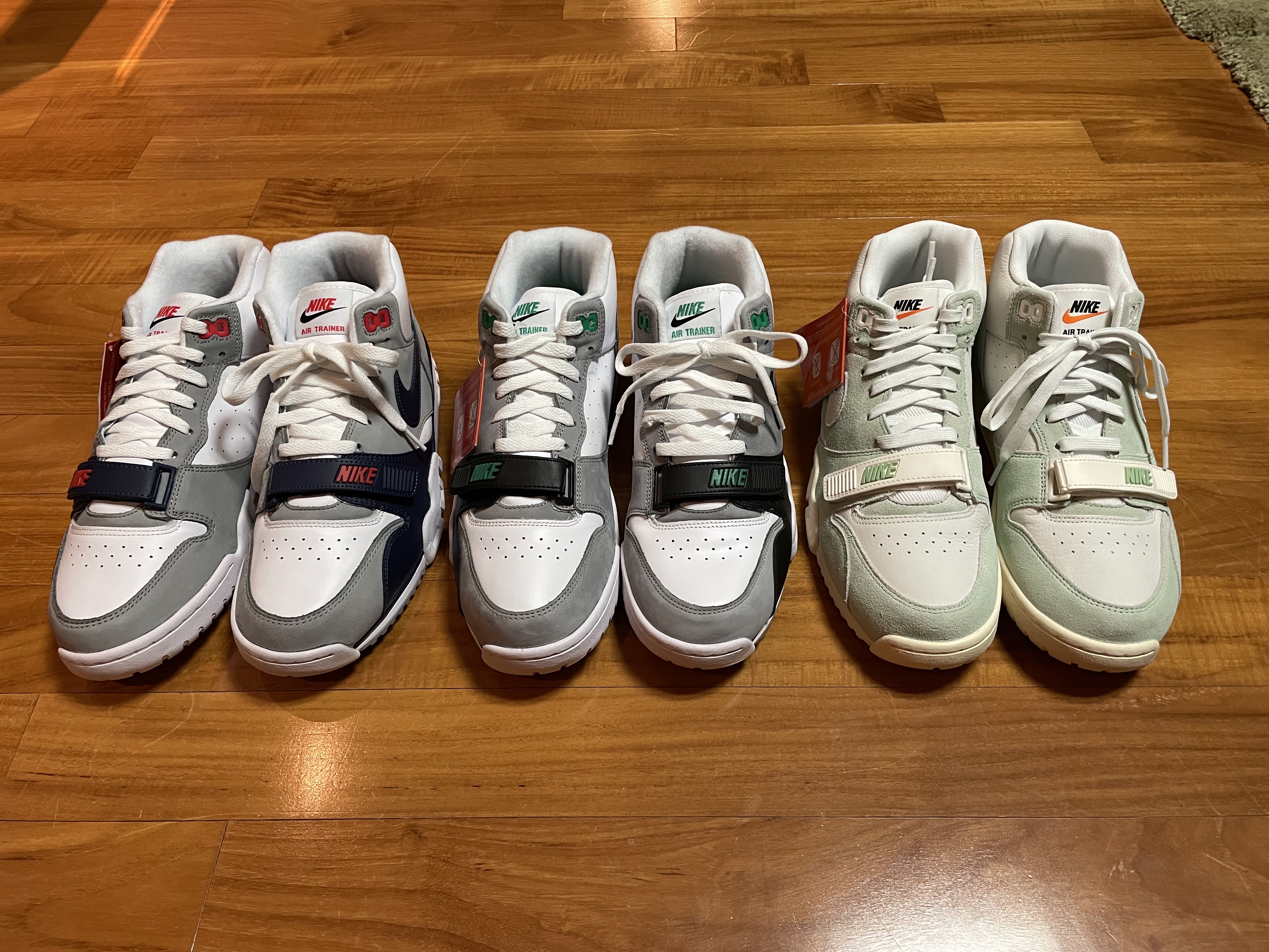 Nike Air Trainer 1 Enamel Green, Nike Air Trainer 1 Chlorophyll 착용 스타일 - 4