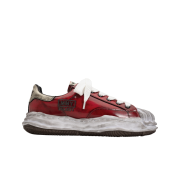 Maison Mihara Yasuhiro Blakey OG Sole Brushed Patent Low-top Sneakers Red