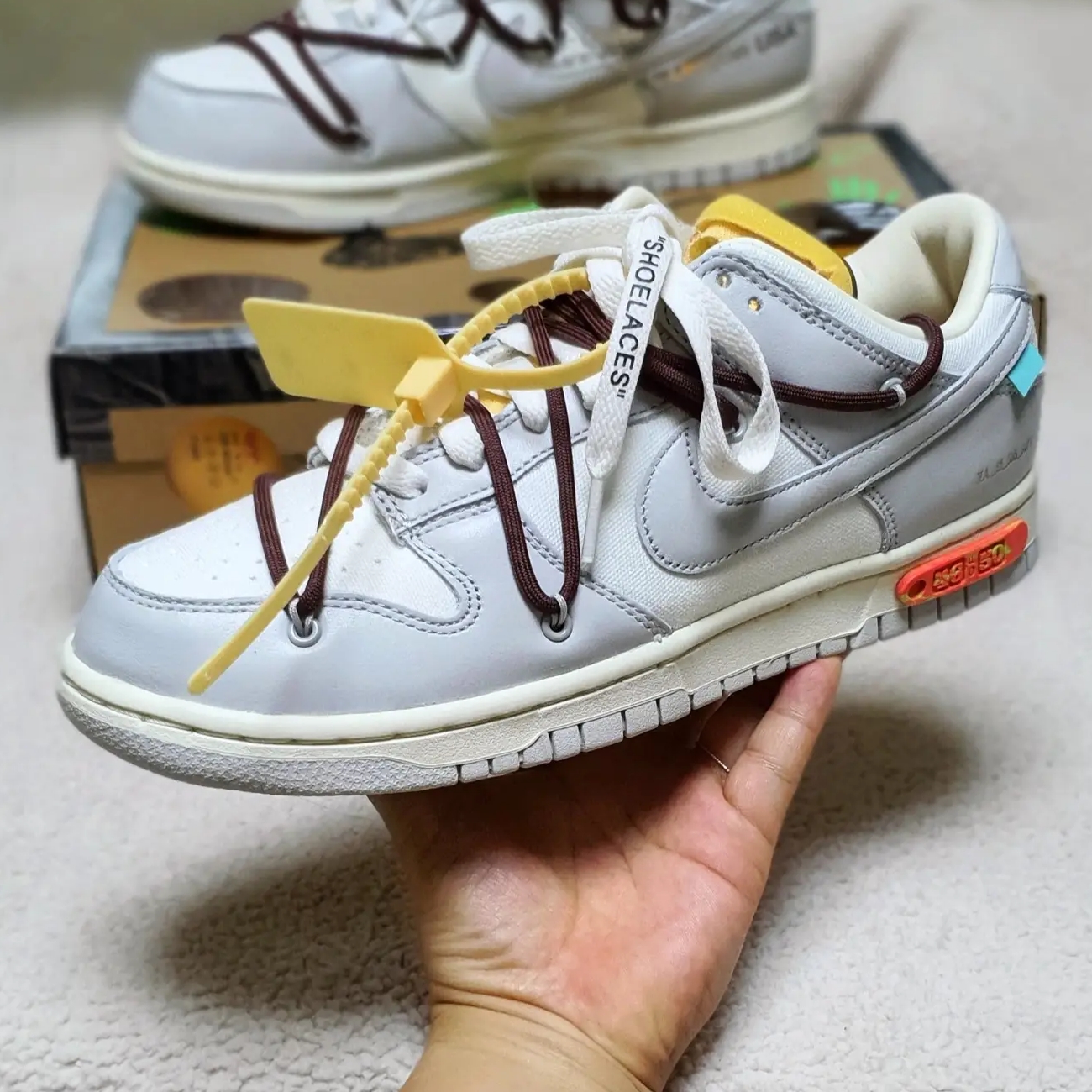 Nike x Off-White Dunk Low The 50 - Lot 46 착용 스타일 - 3