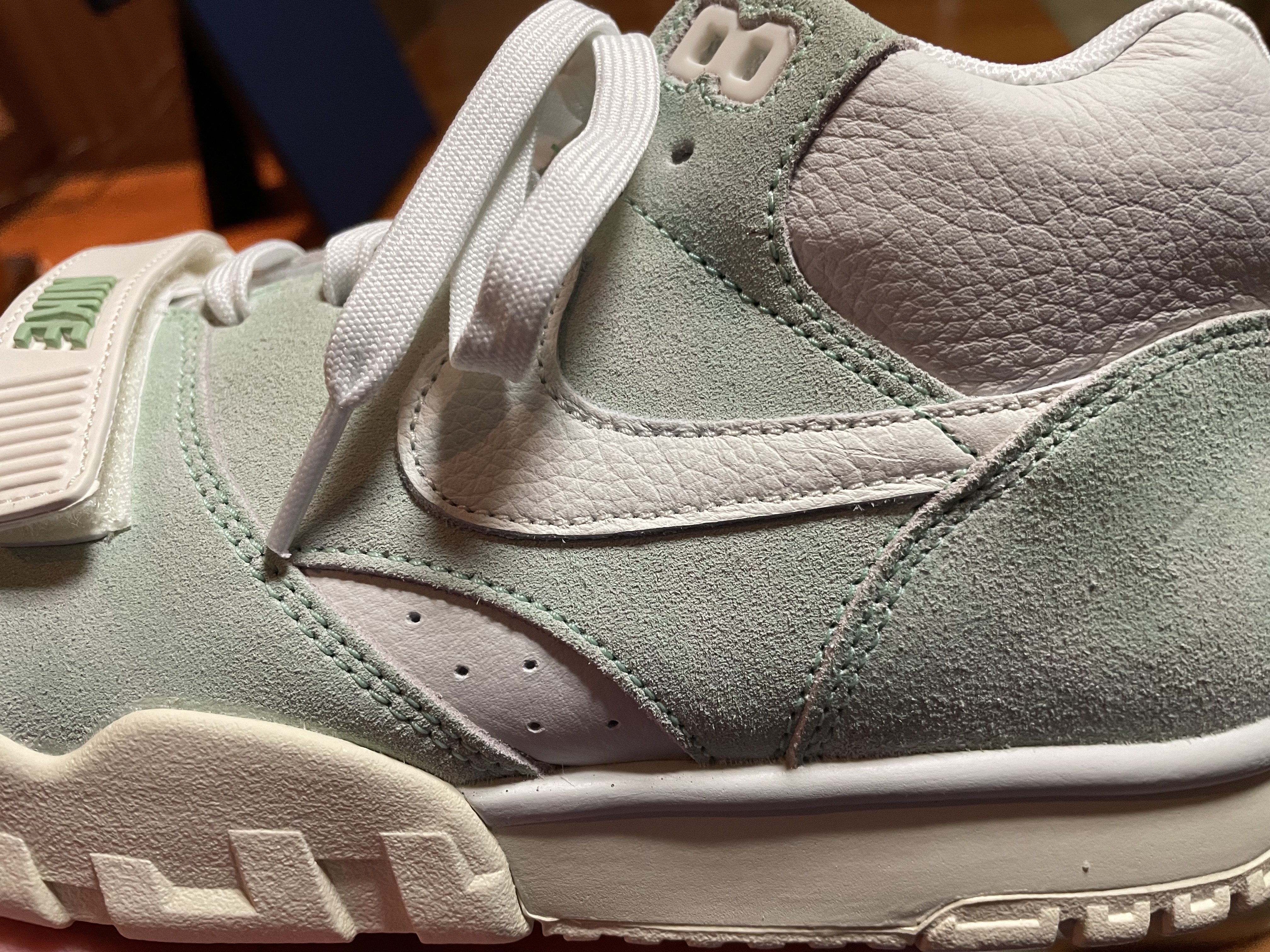 Nike Air Trainer 1 Enamel Green, Nike Air Trainer 1 Chlorophyll 착용 스타일 - 5