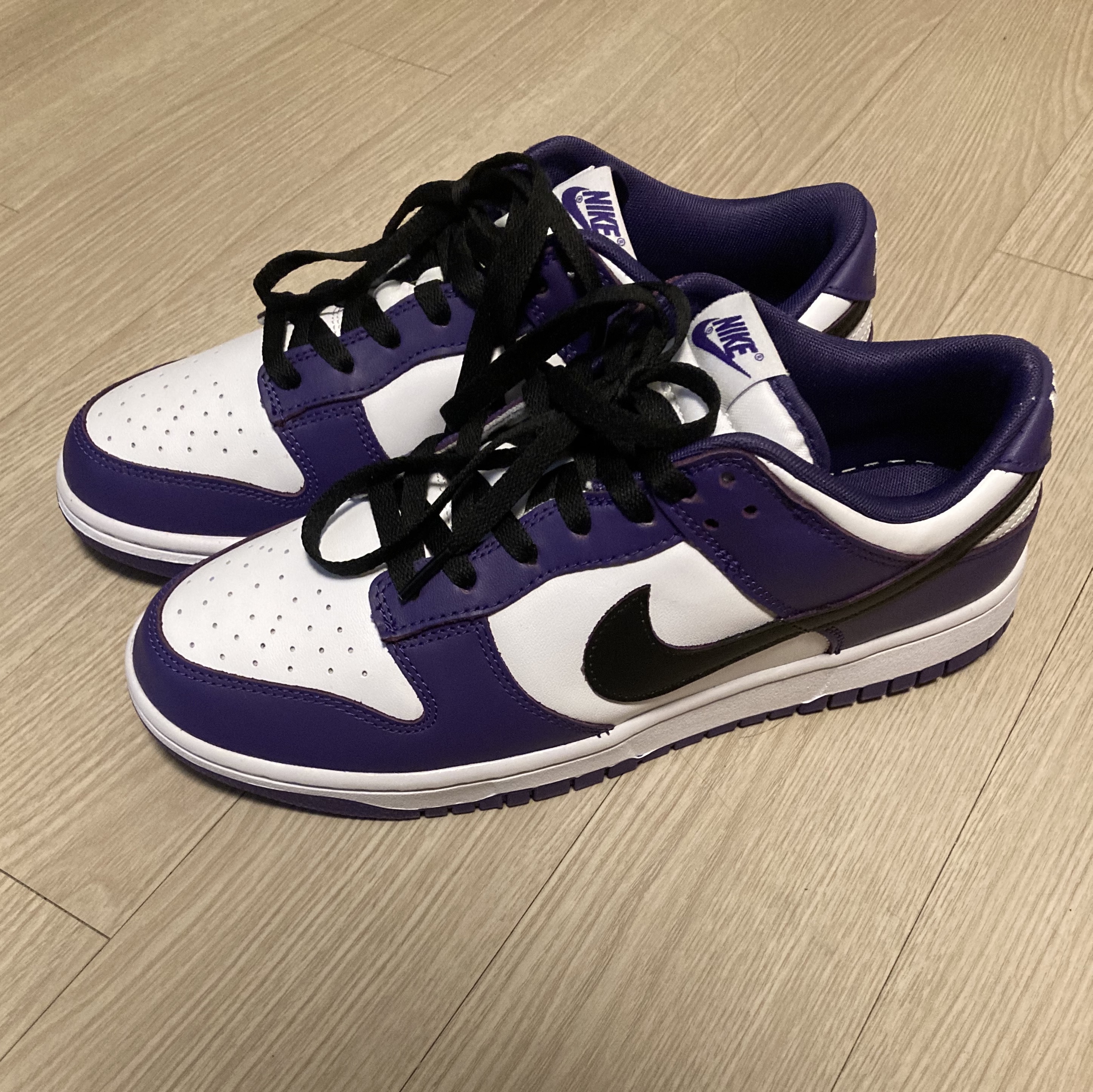 Nike Dunk Low Retro Championship Court Purple 착용 스타일