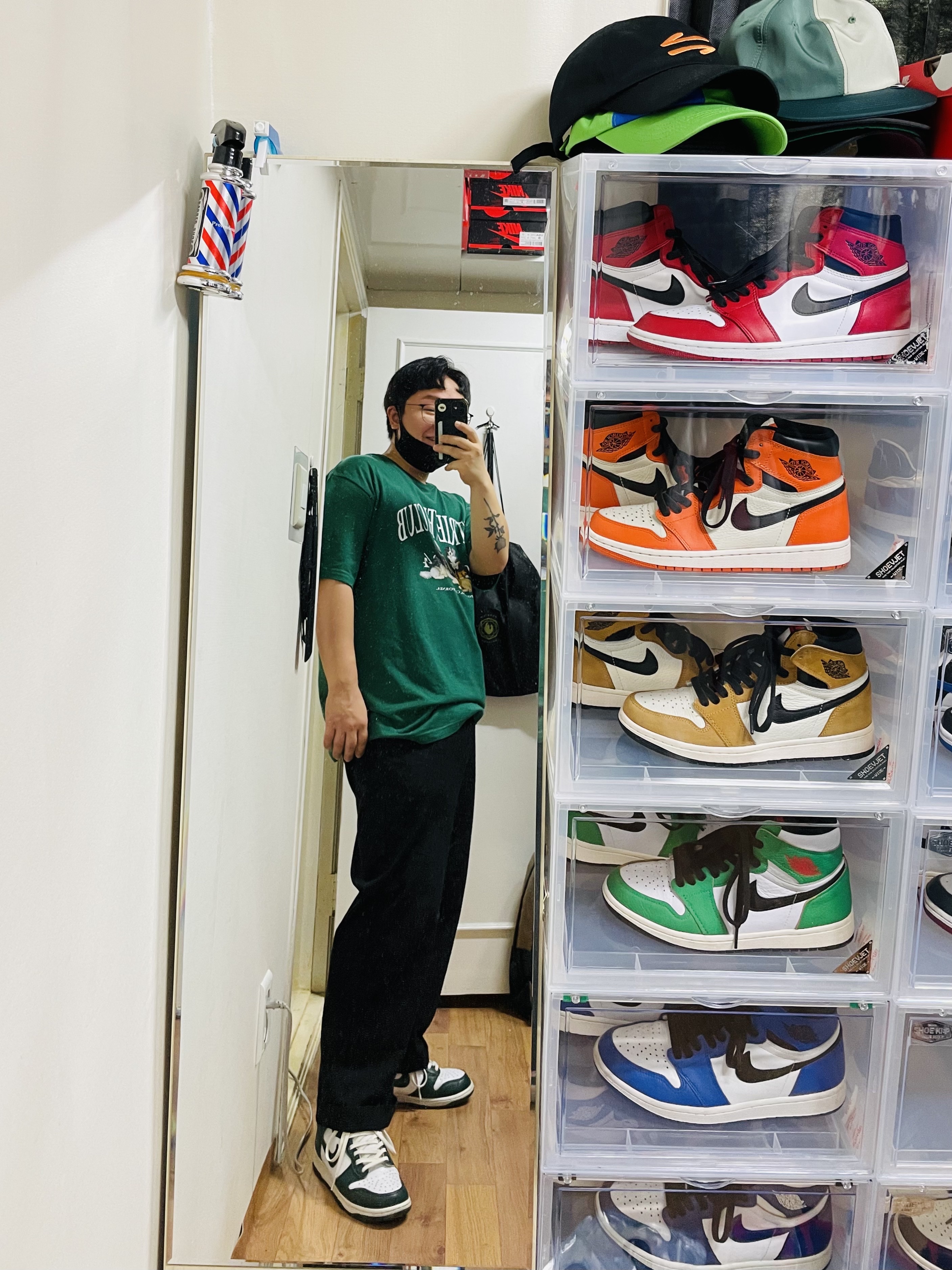 Nike Dunk High SP Spartan Green 착용 스타일 - 2