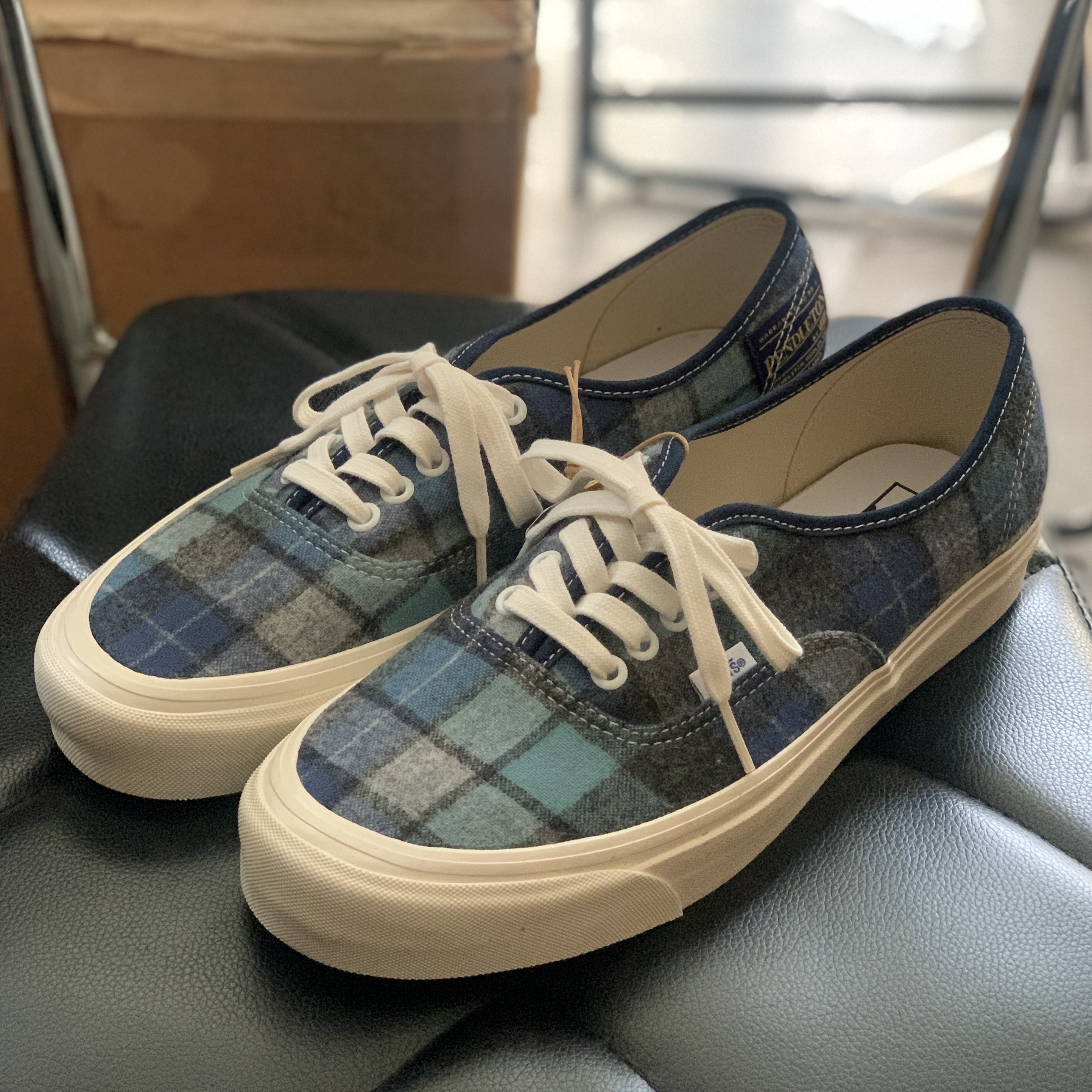Vans Authentic 44 DX Anaheim Factory Pendleton Red, Vans Authentic 44 DX Anaheim Factory Pendleton Beach Boy Plaid 착용 스타일 - 2