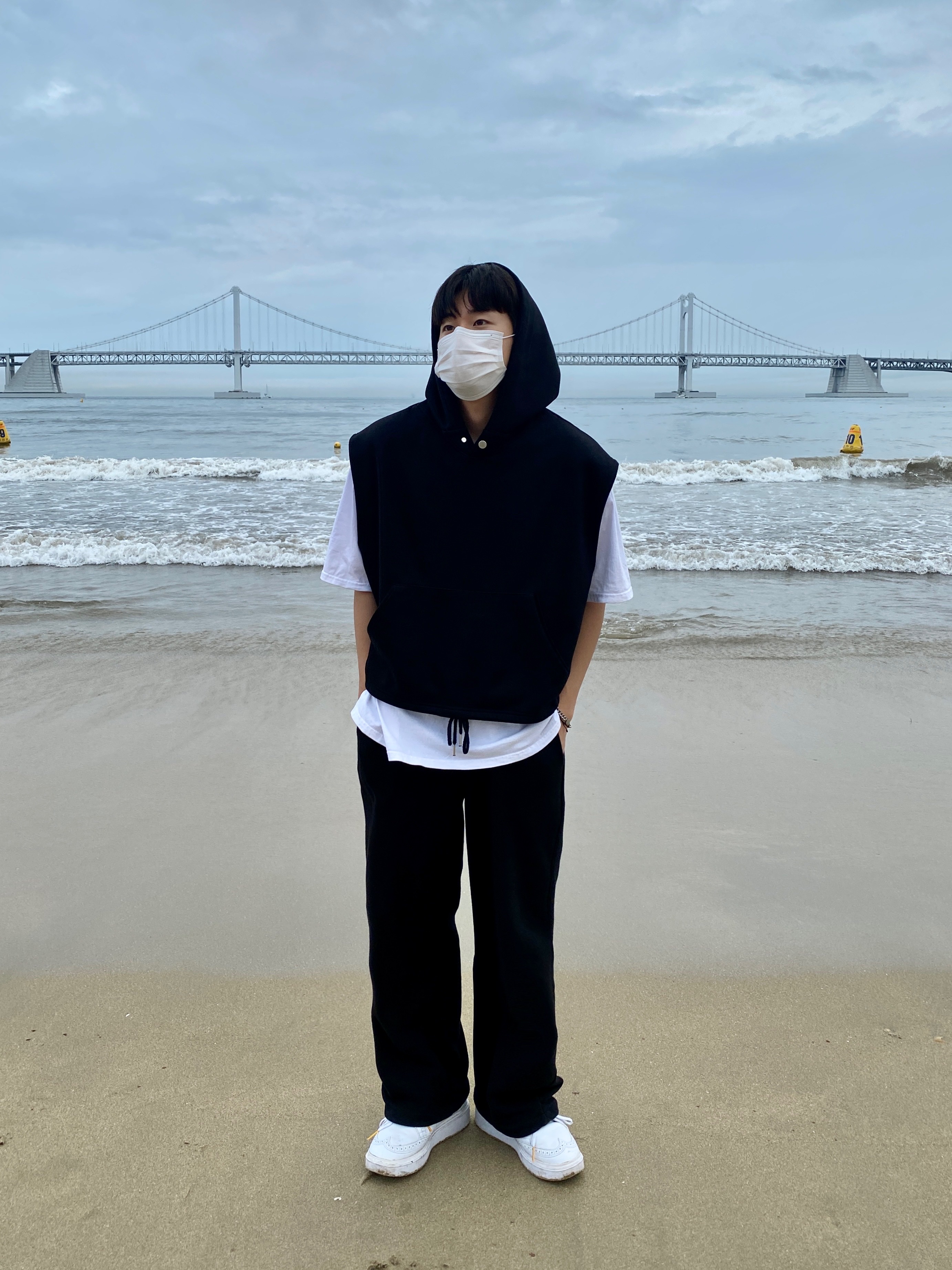 Nike x Peaceminusone Kwondo1 White 착용 스타일