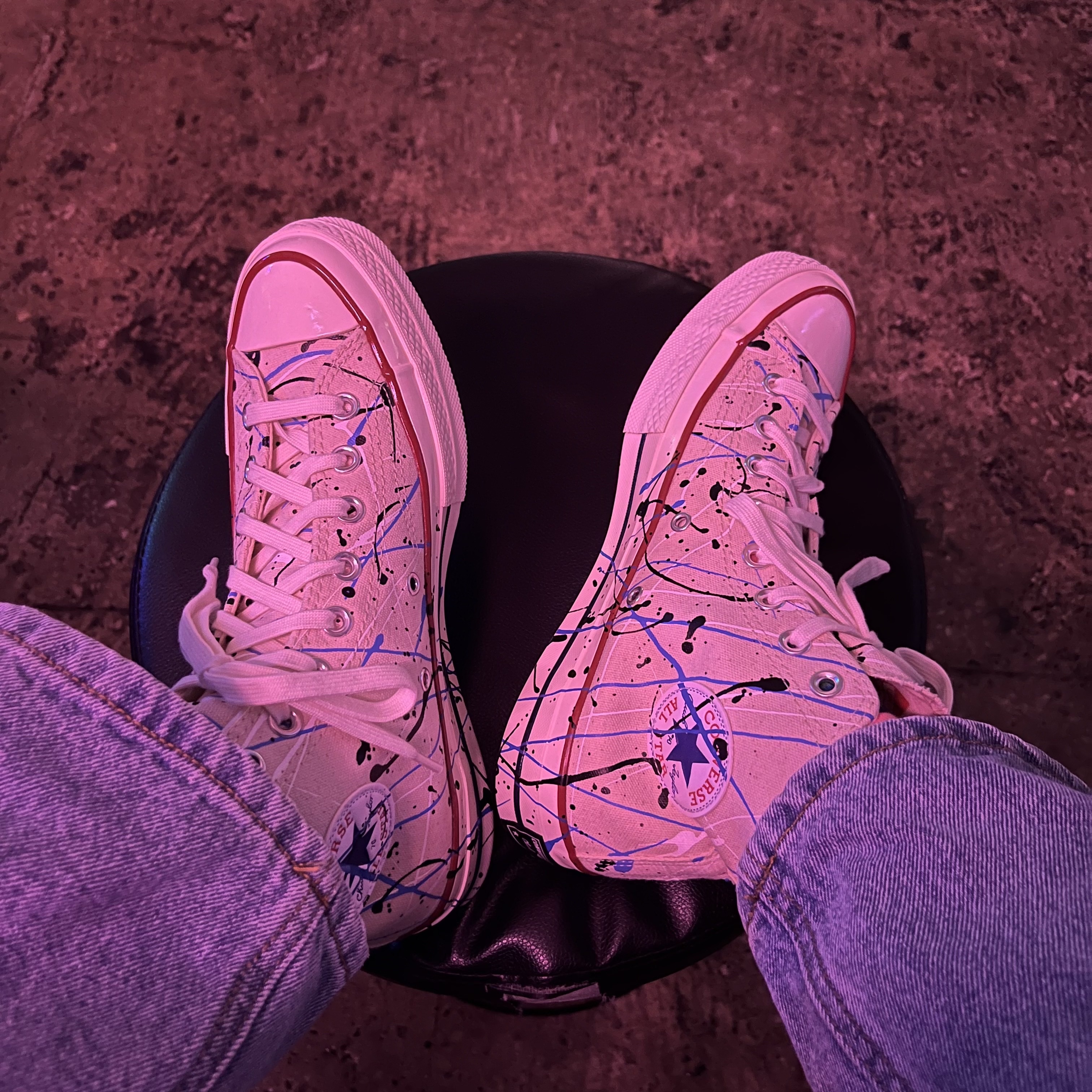 Converse Chuck 70 High Paint Egret 착용 스타일