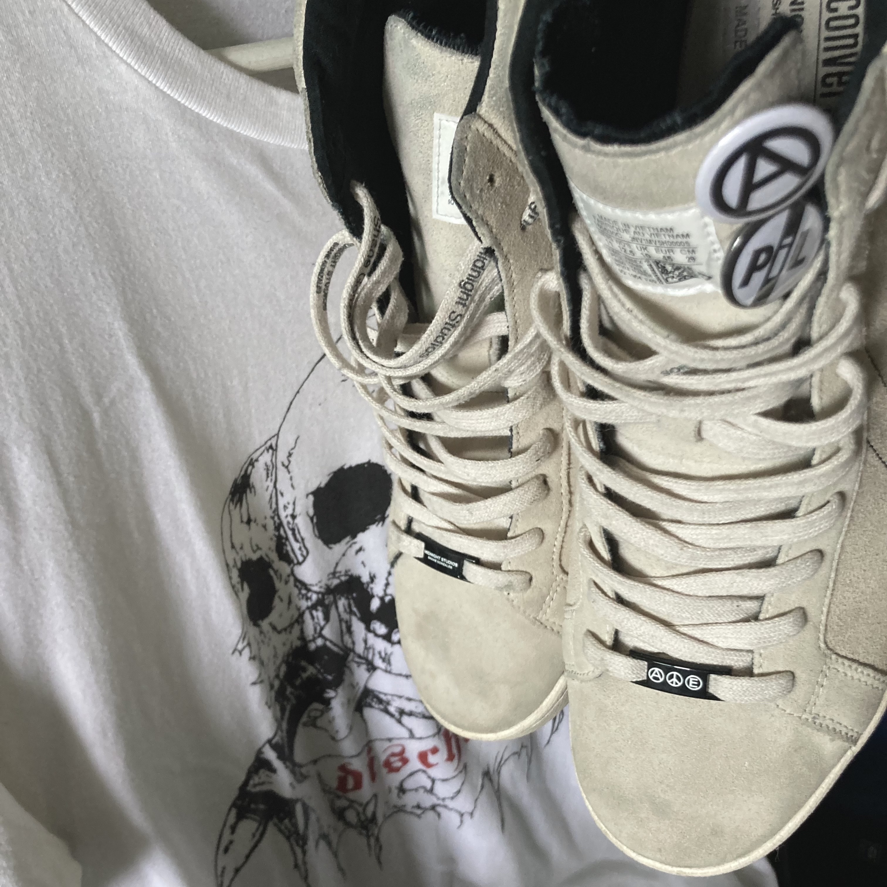 Converse x Midnight Studios Pro Leather High 착용 스타일