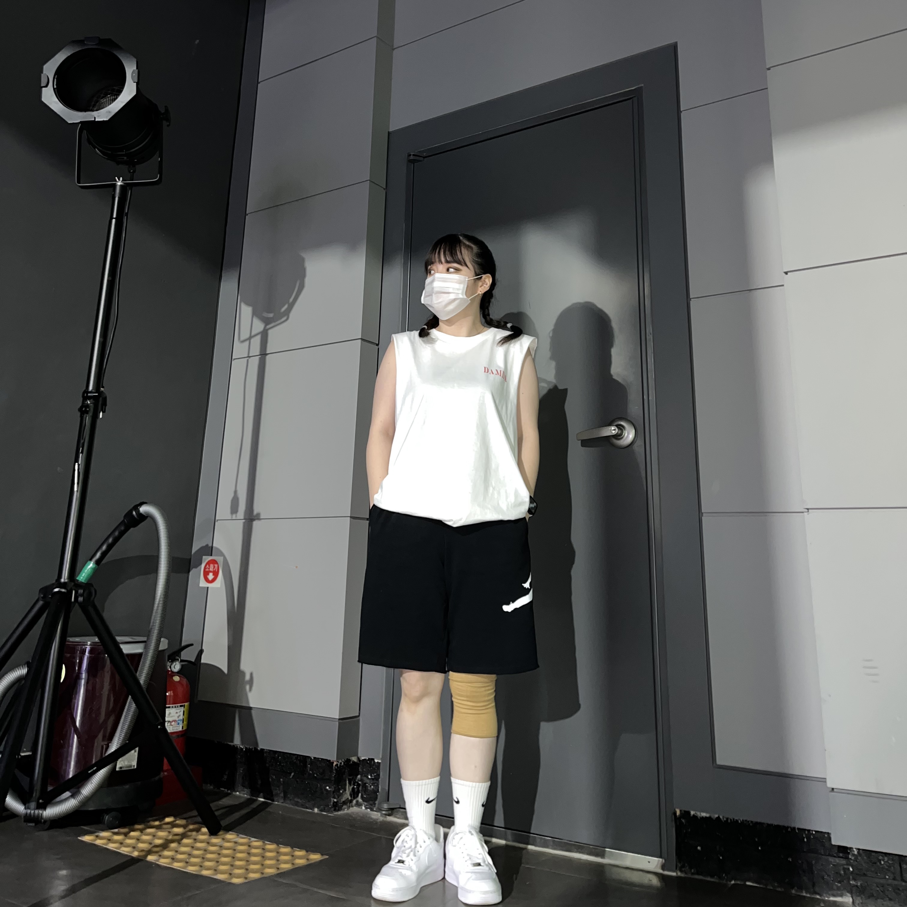 (W) Nike Air Force 1 '07 Low White 착용 스타일