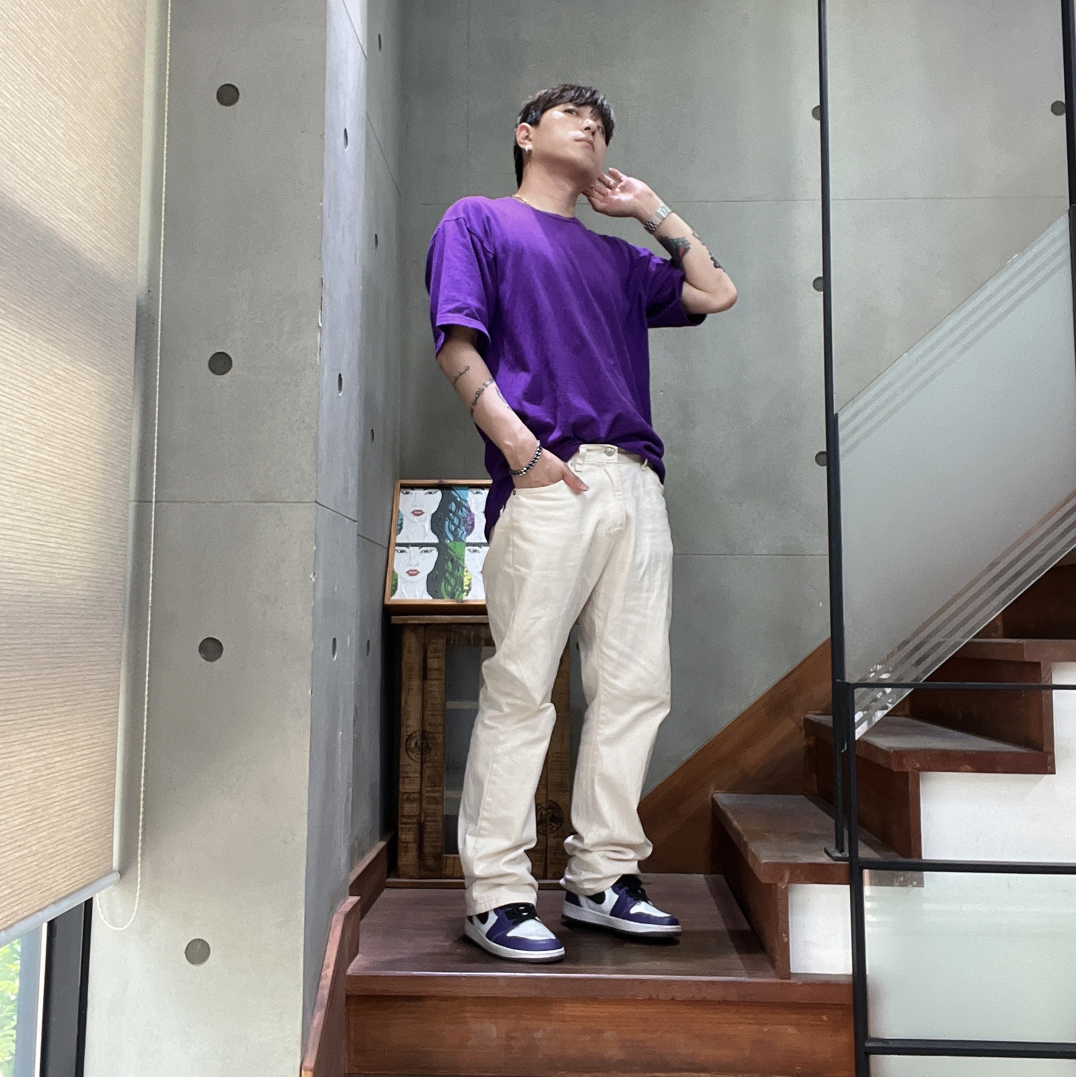 Jordan 1 Retro High OG Court Purple 2020 착용 스타일