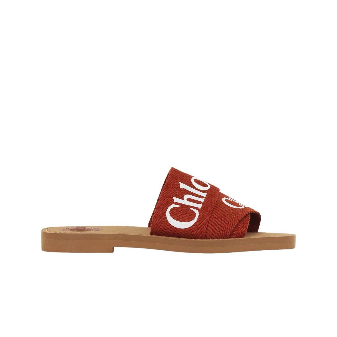 (W) ๋๋ก์ ์ฐ๋ ํ๋ซ ๋ฎฌ ํ
๋ผ์ฝํ ๋ ๋((W) Chloe Woody Flat Mule Terracotta Red)