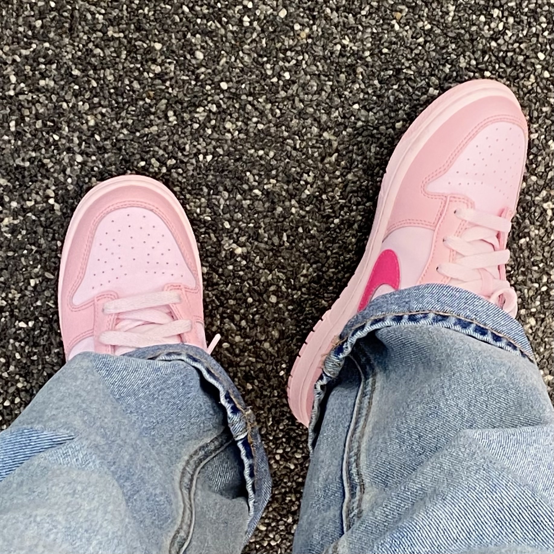 (PS) Nike Dunk Low Triple Pink, (GS) Nike Dunk Low Triple Pink 착용 스타일 - 3