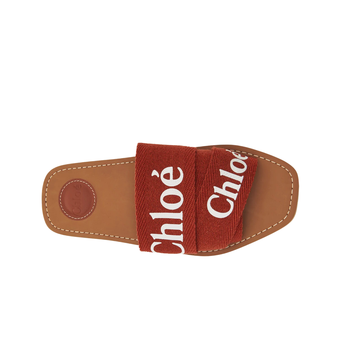 (W) 끌로에 우디 플랫 뮬 테라코타 레드((W) Chloe Woody Flat Mule Terracotta Red) - 2