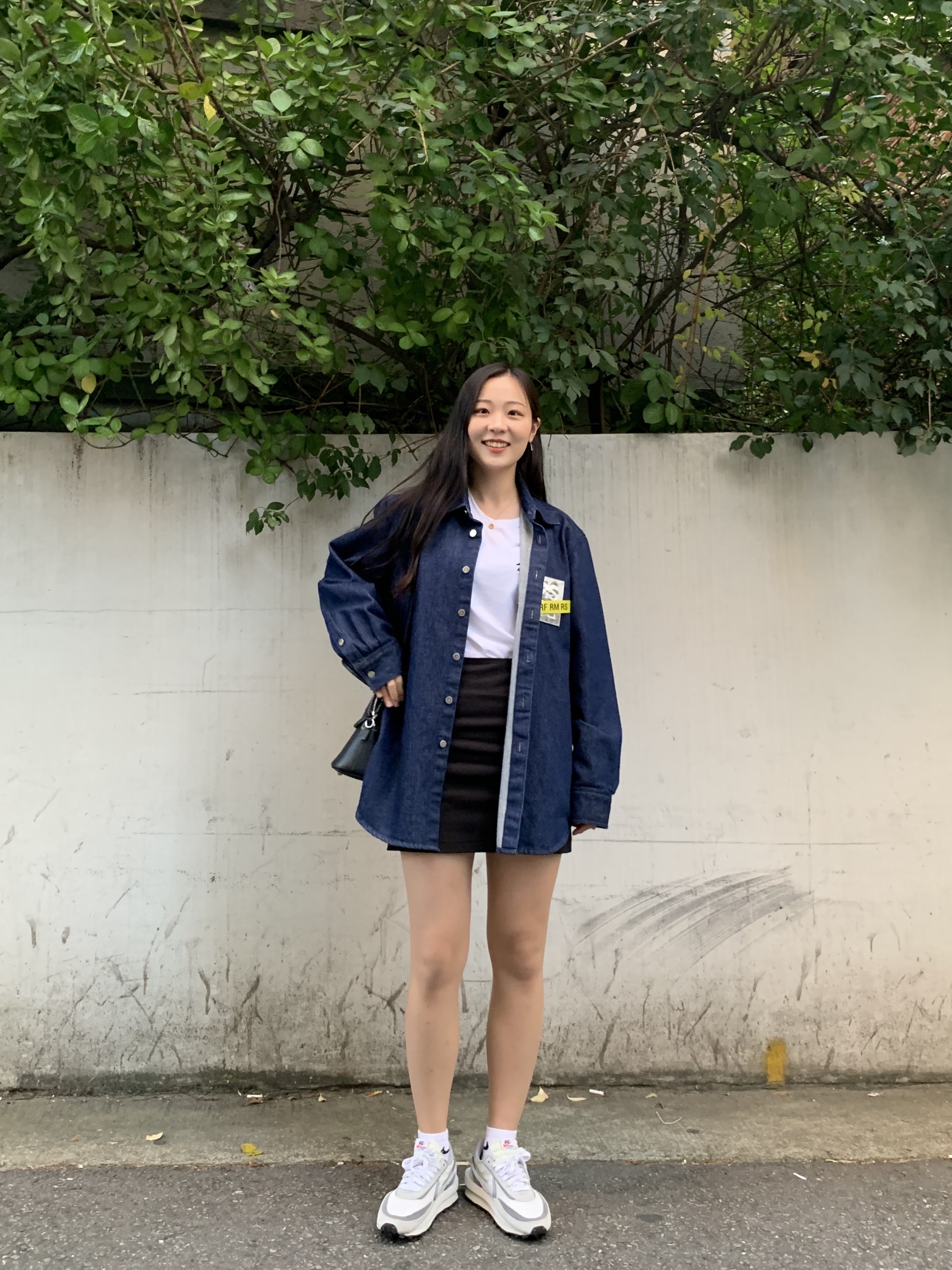 Nike x Sacai LDWaffle Summit White 착용 스타일