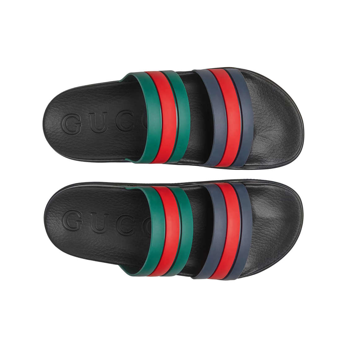 구찌 웹 슬라이드 샌들 그린 레드 블랙(Gucci Web Slide Sandal Green Red Black) - 2