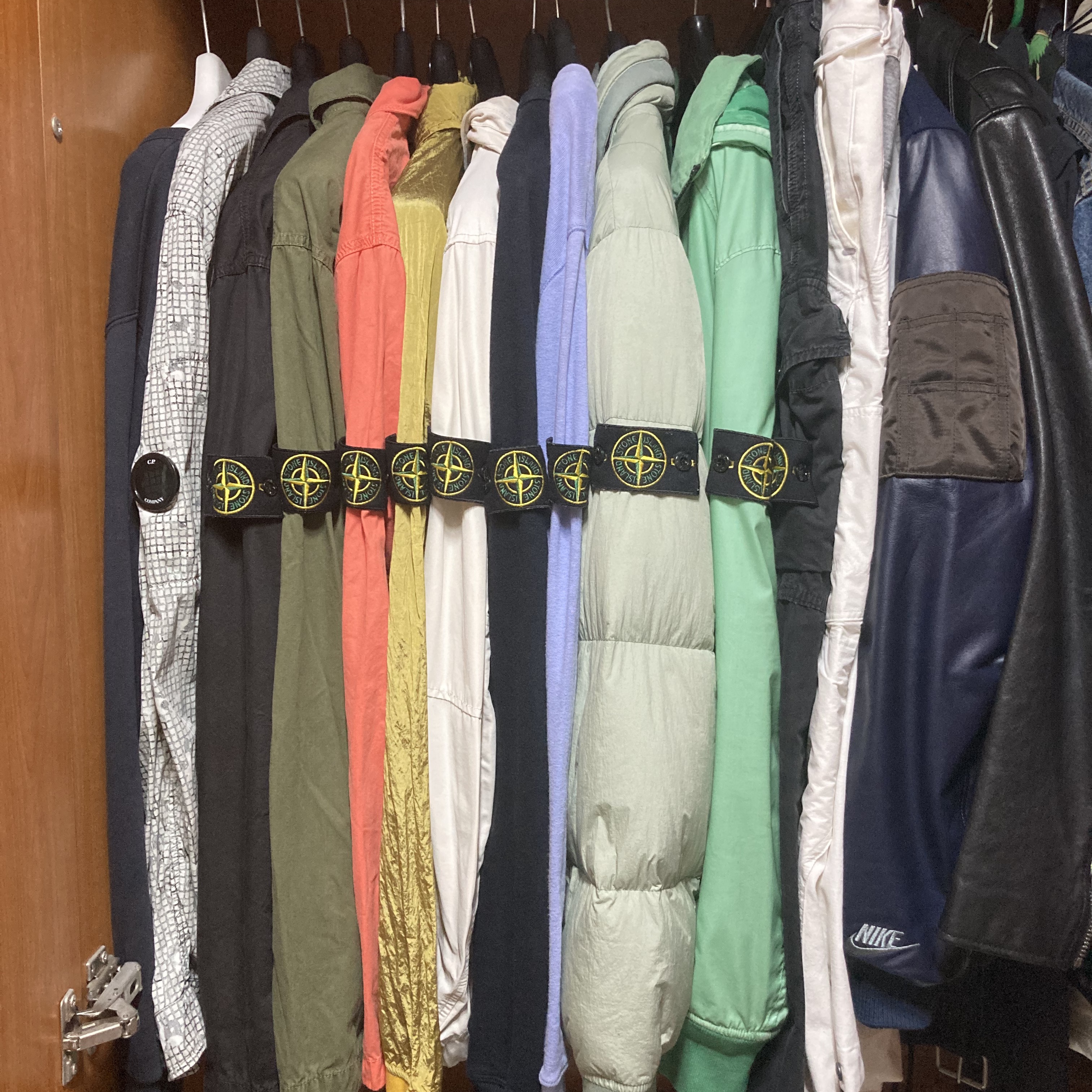 Stone Island 114WN T.CO+OLD Overshirt Black - 22SS, Stone Island 114WN T.CO+OLD Overshirt Olive Green - 22SS 착용 스타일