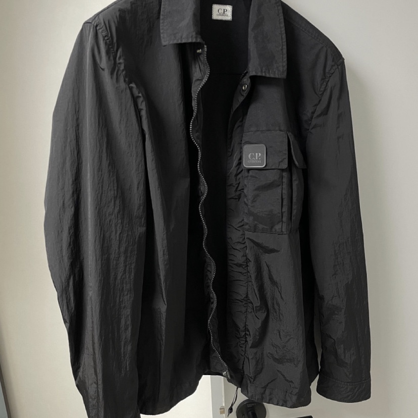 C.P. Company Metropolis Series Chrome-R Mixed Overshirt Black - 21SS 착용 스타일