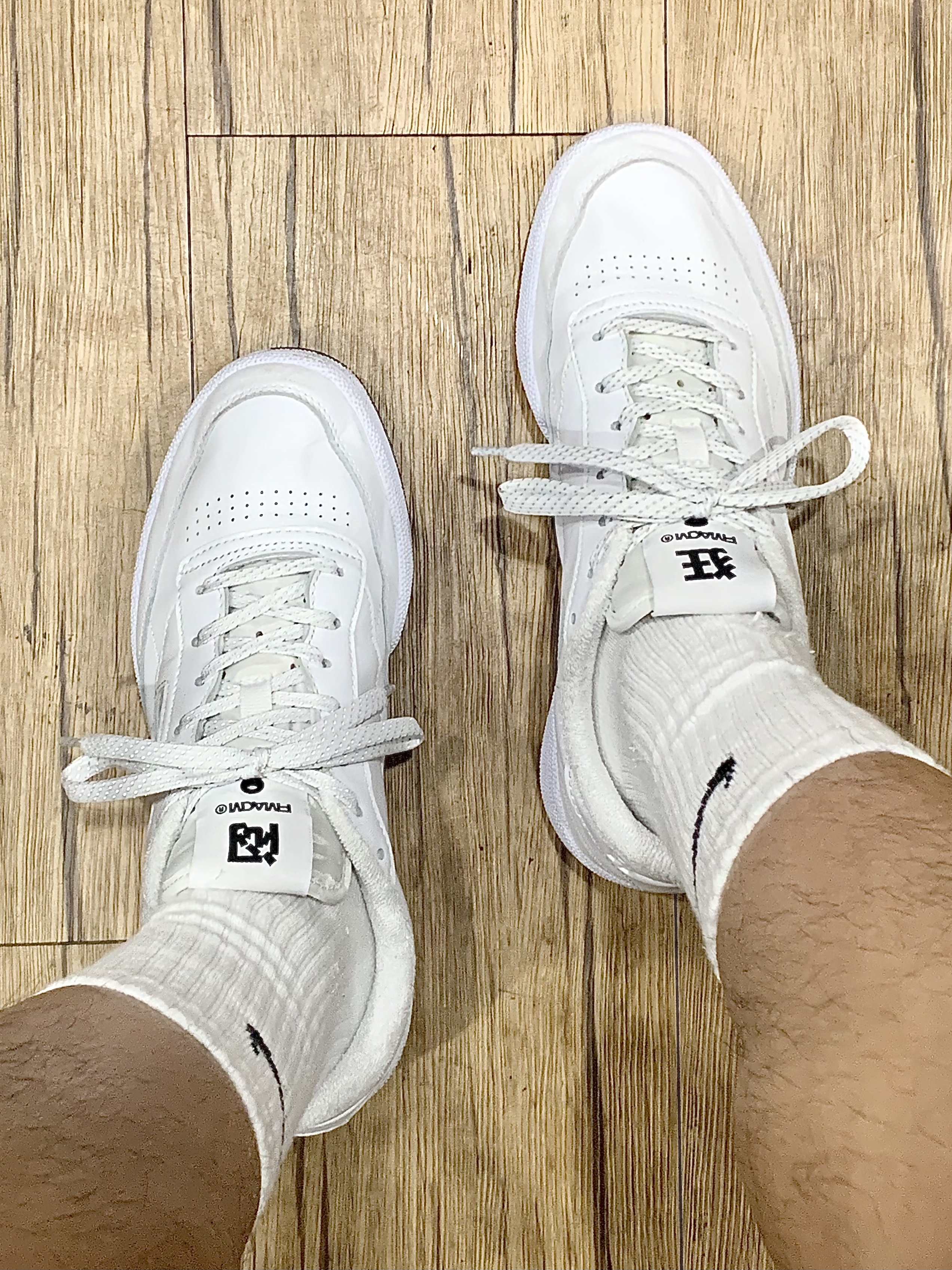 Reebok x FMACM Club C 85 White 착용 스타일