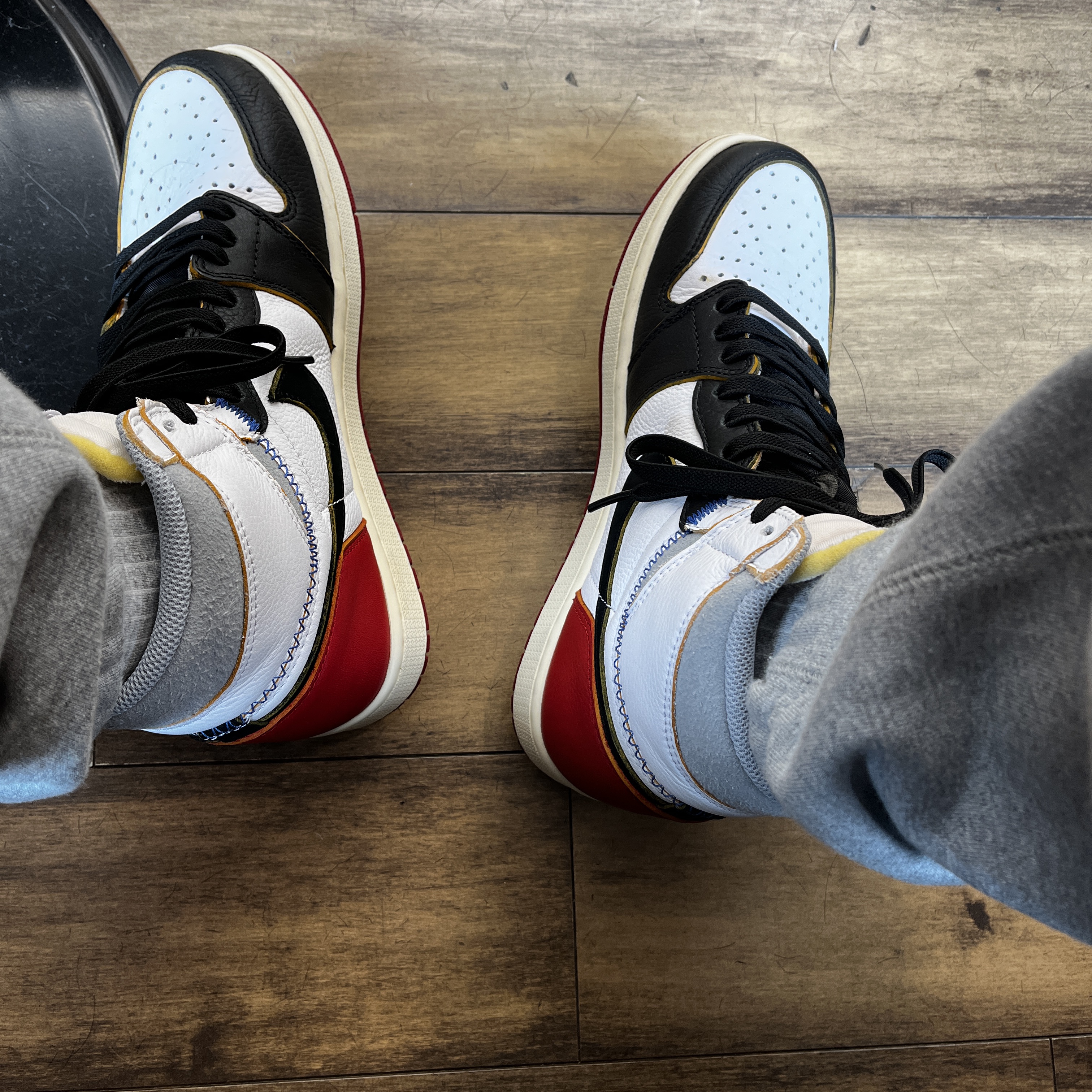 Jordan 1 x Union Retro High Black Toe 착용 스타일