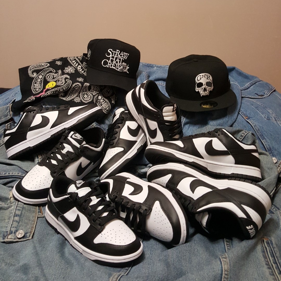 (W) Nike Dunk Low Black, (TD) Nike Dunk Low Black 착용 스타일 - 1