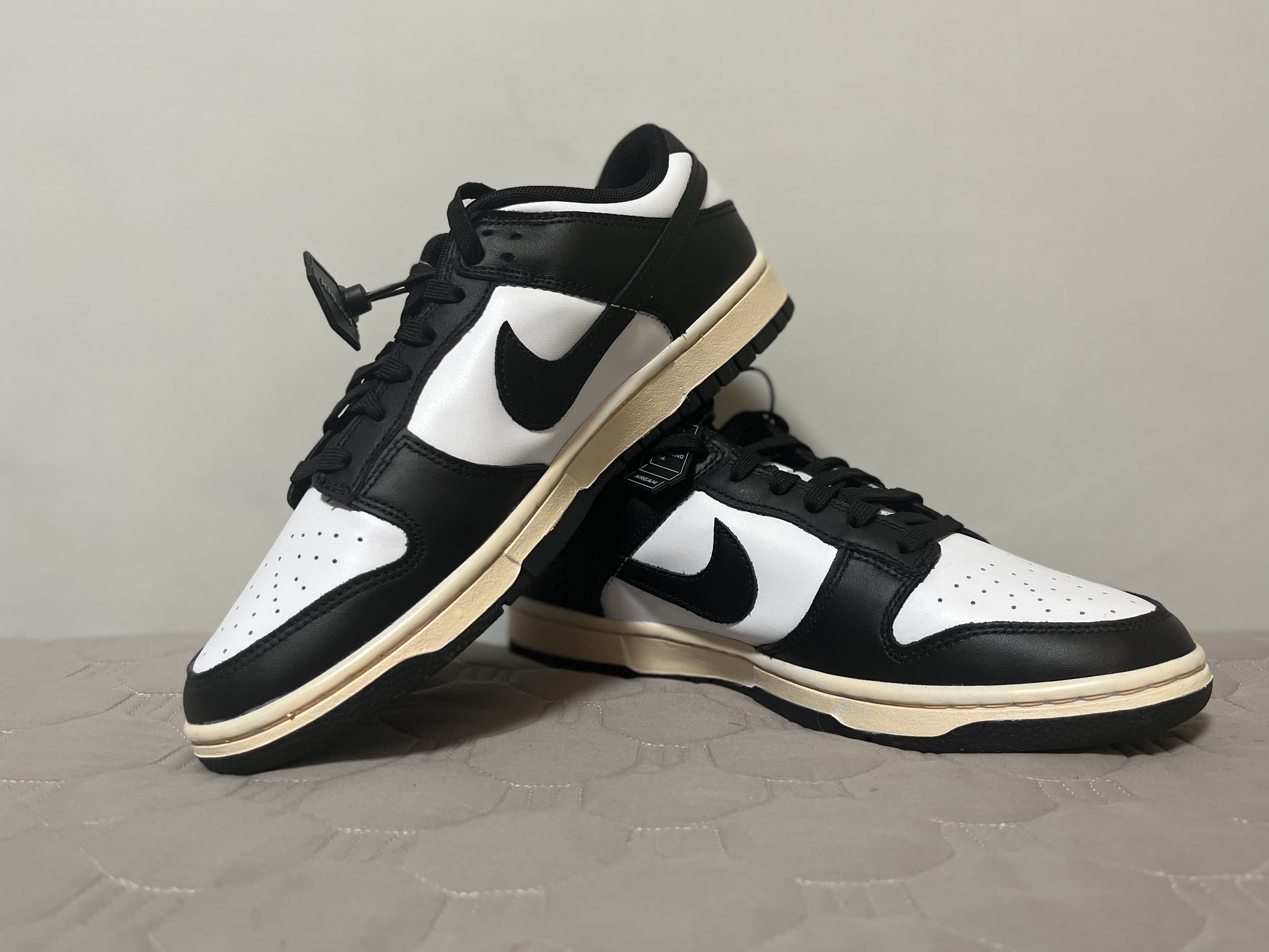 Nike Dunk Low Retro Black, (W) Nike Dunk Low Black 착용 스타일 - 1