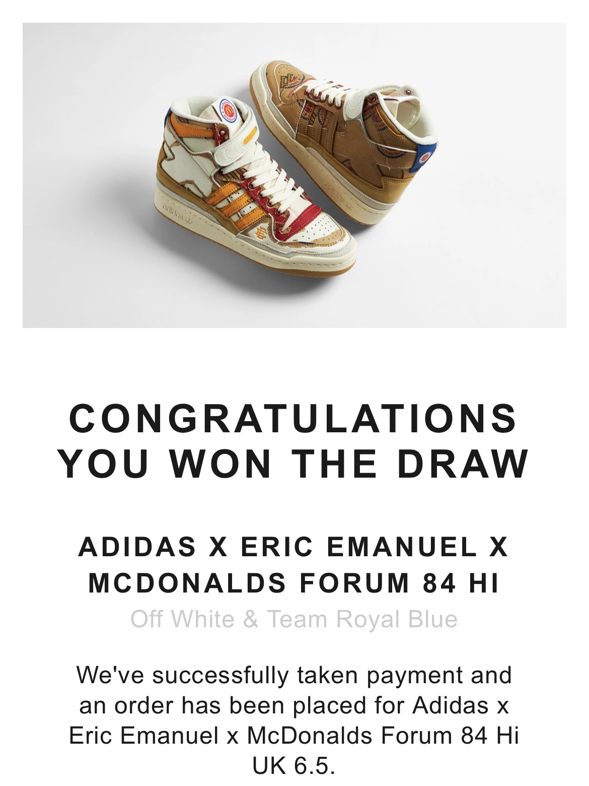 Adidas x Eric Emanuel Forum 84 High McDonald's All American Paper Bag 착용 스타일 - 1