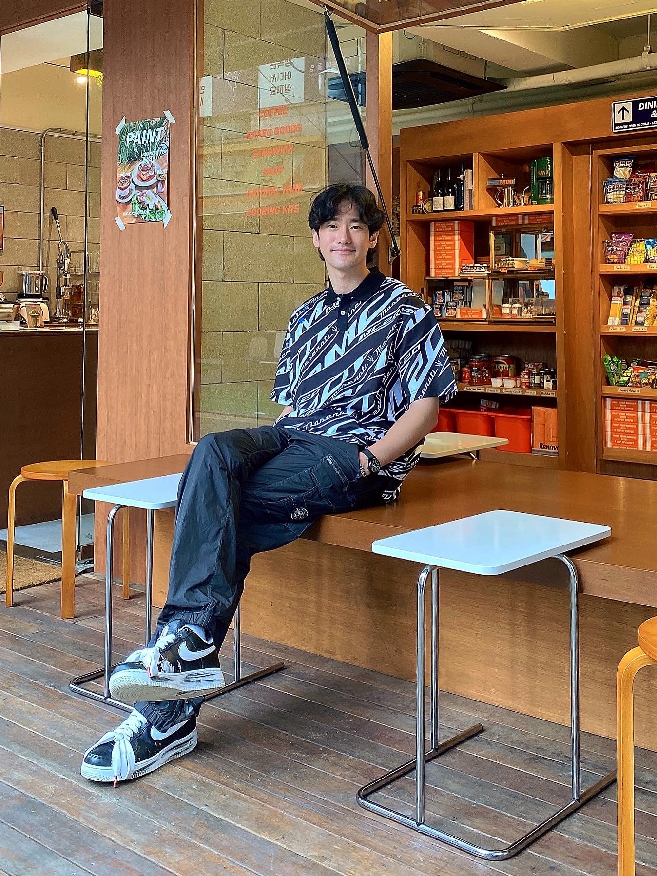 Supreme x Stone Island Painted Camo Nylon Cargo Pants Black - 20FW, Nike x Peaceminusone Air Force 1 Low Para-Noise 착용 스타일 - 3