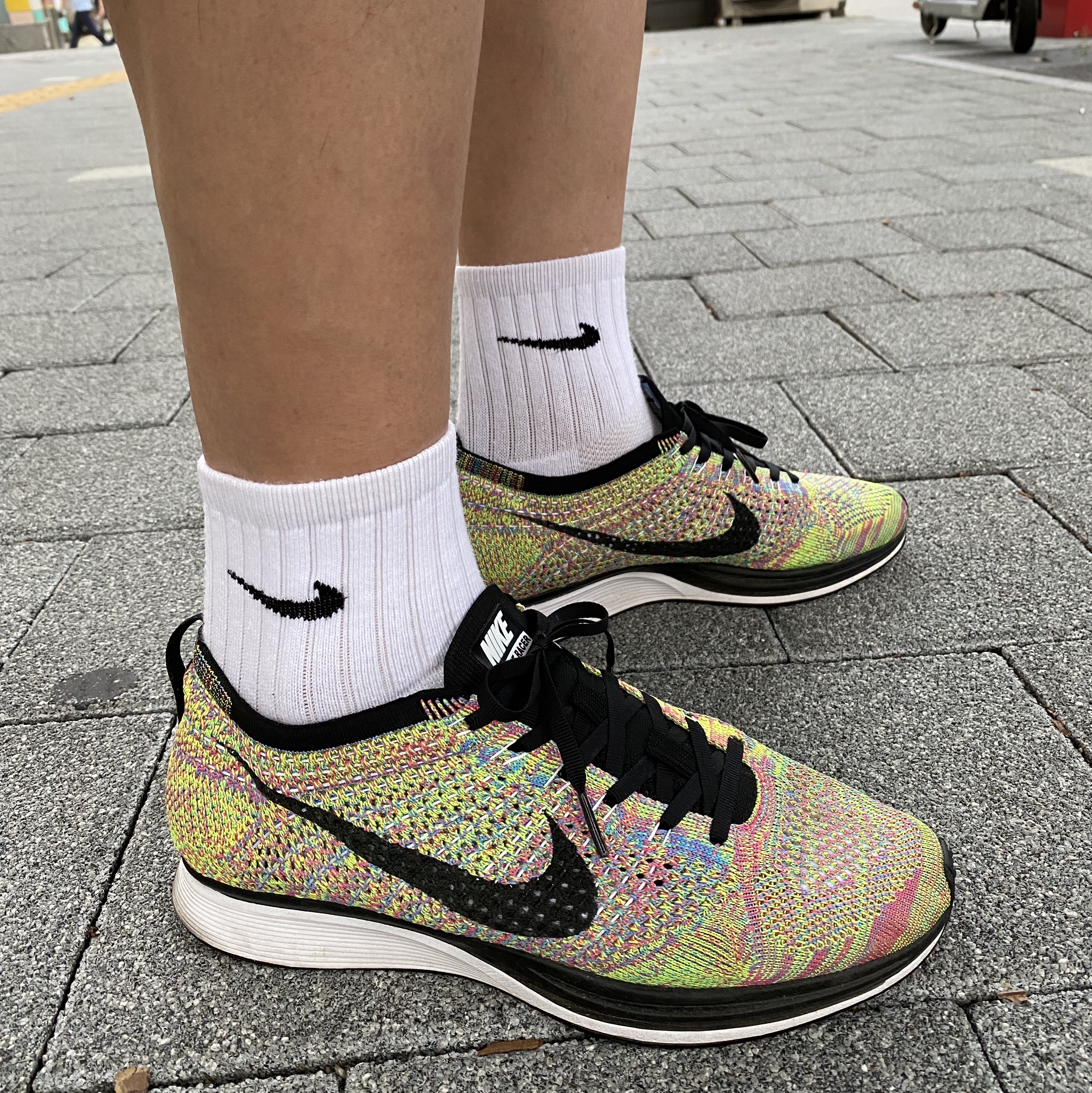 Nike Flyknit Racer Multi-Color 2013 착용 스타일