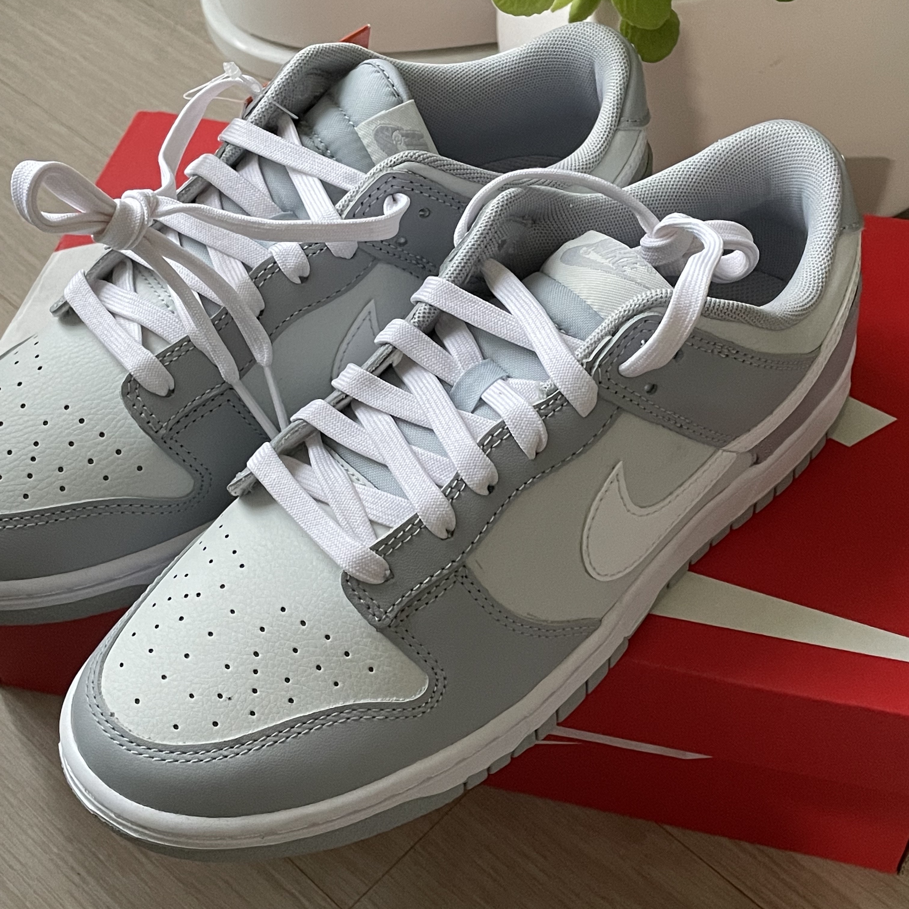 Nike Dunk Low Retro Wolf Grey 착용 스타일