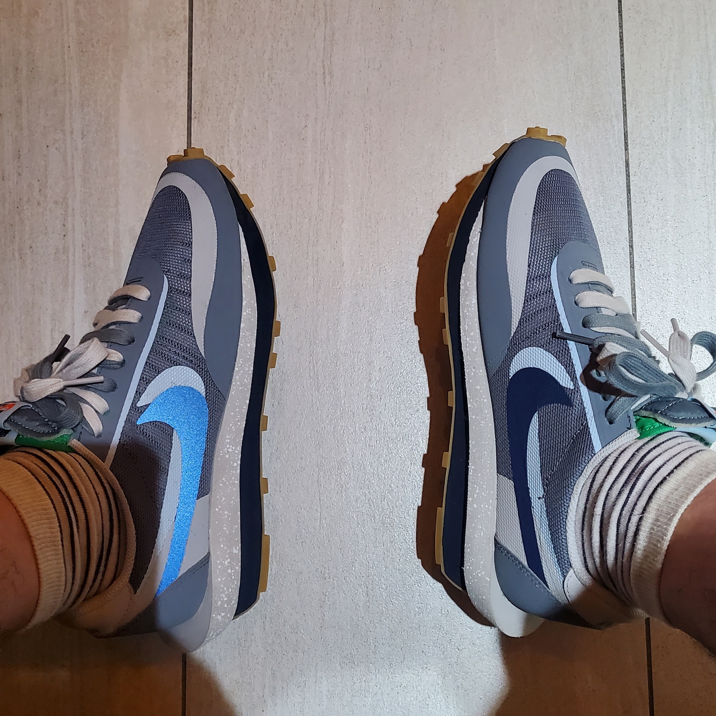 Nike x Sacai x Clot LDWaffle Cool Grey 착용 스타일
