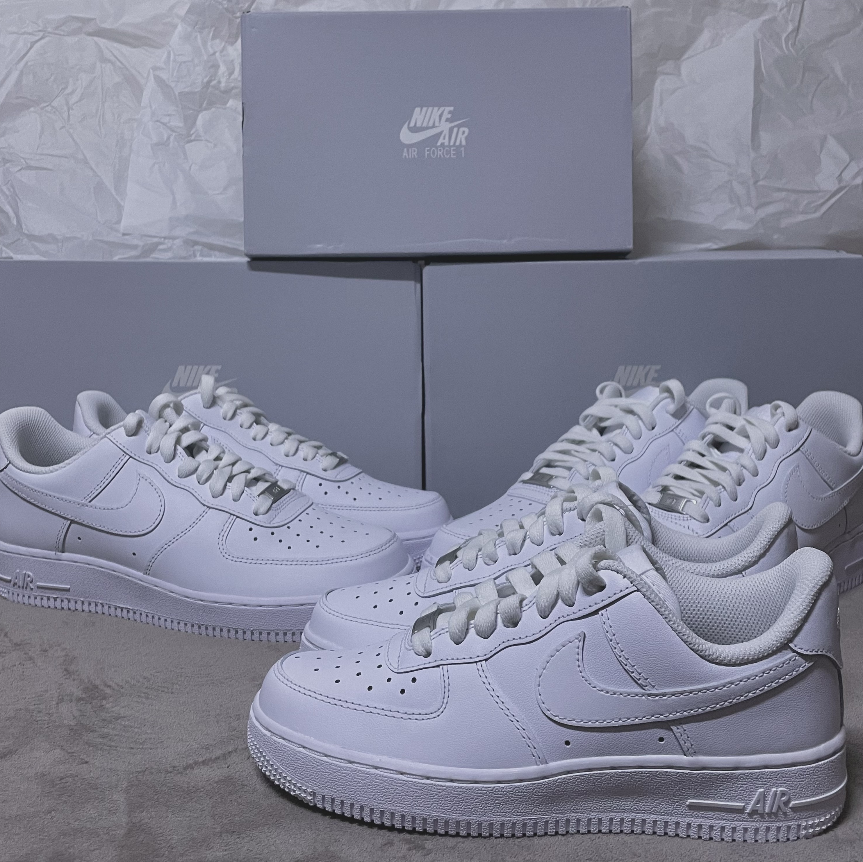 Nike Air Force 1 '07 Low White, (W) Nike Air Force 1 '07 Low White 착용 스타일
