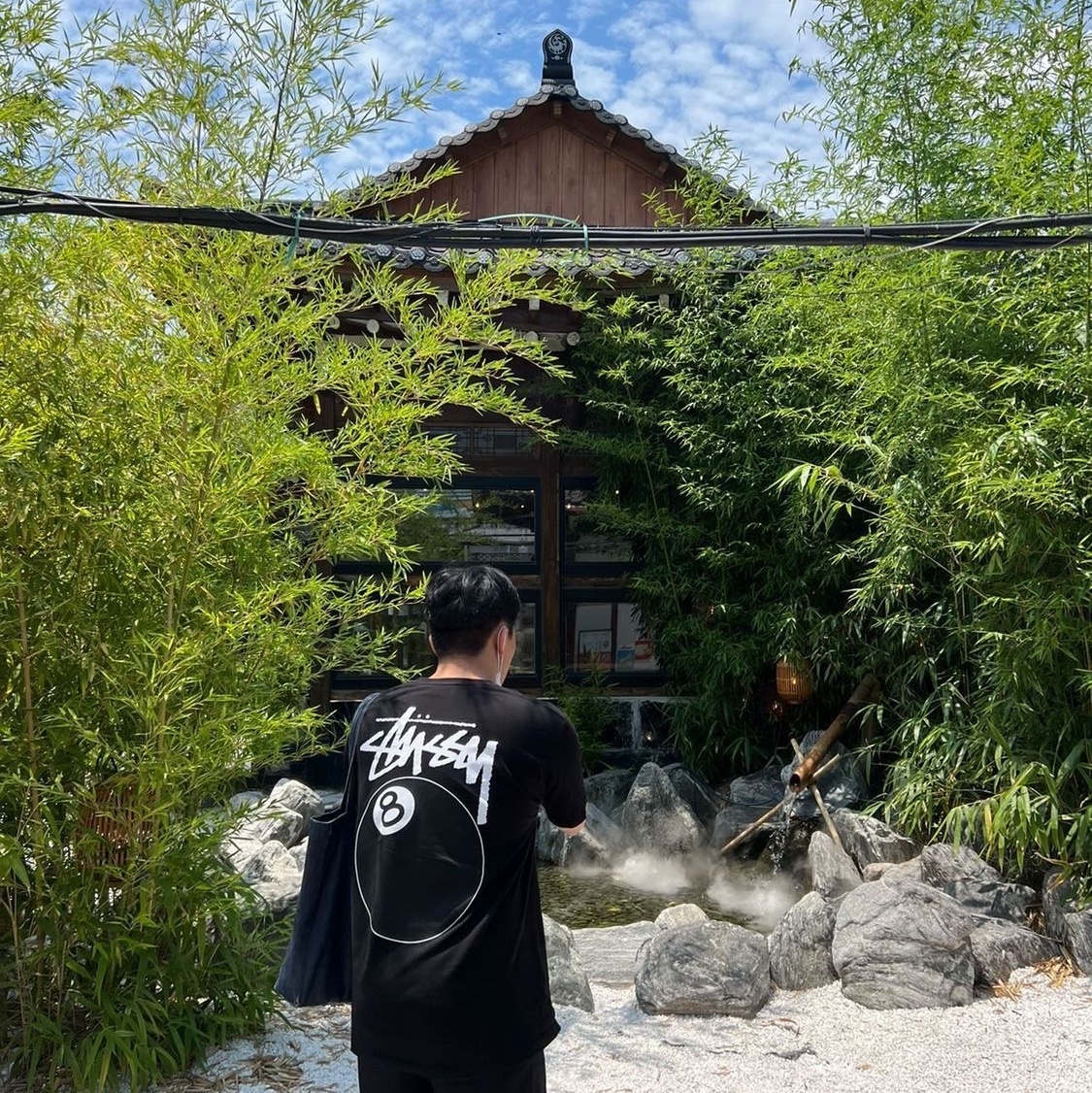Stussy 8 Ball T-Shirt Black - 22SS 착용 스타일 - 3