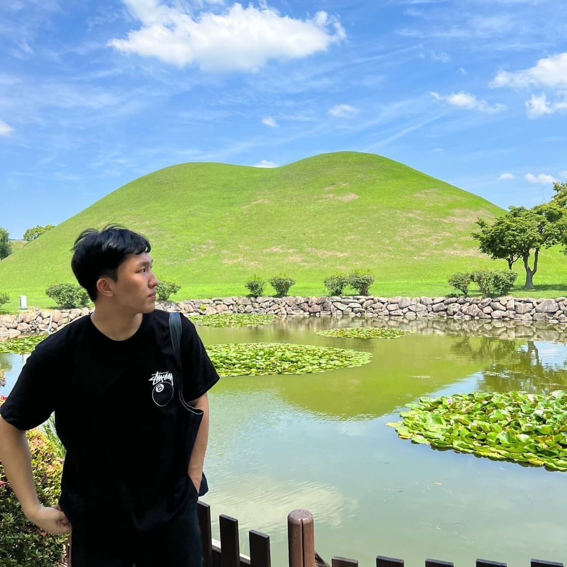 Stussy 8 Ball T-Shirt Black - 22SS 착용 스타일 - 2