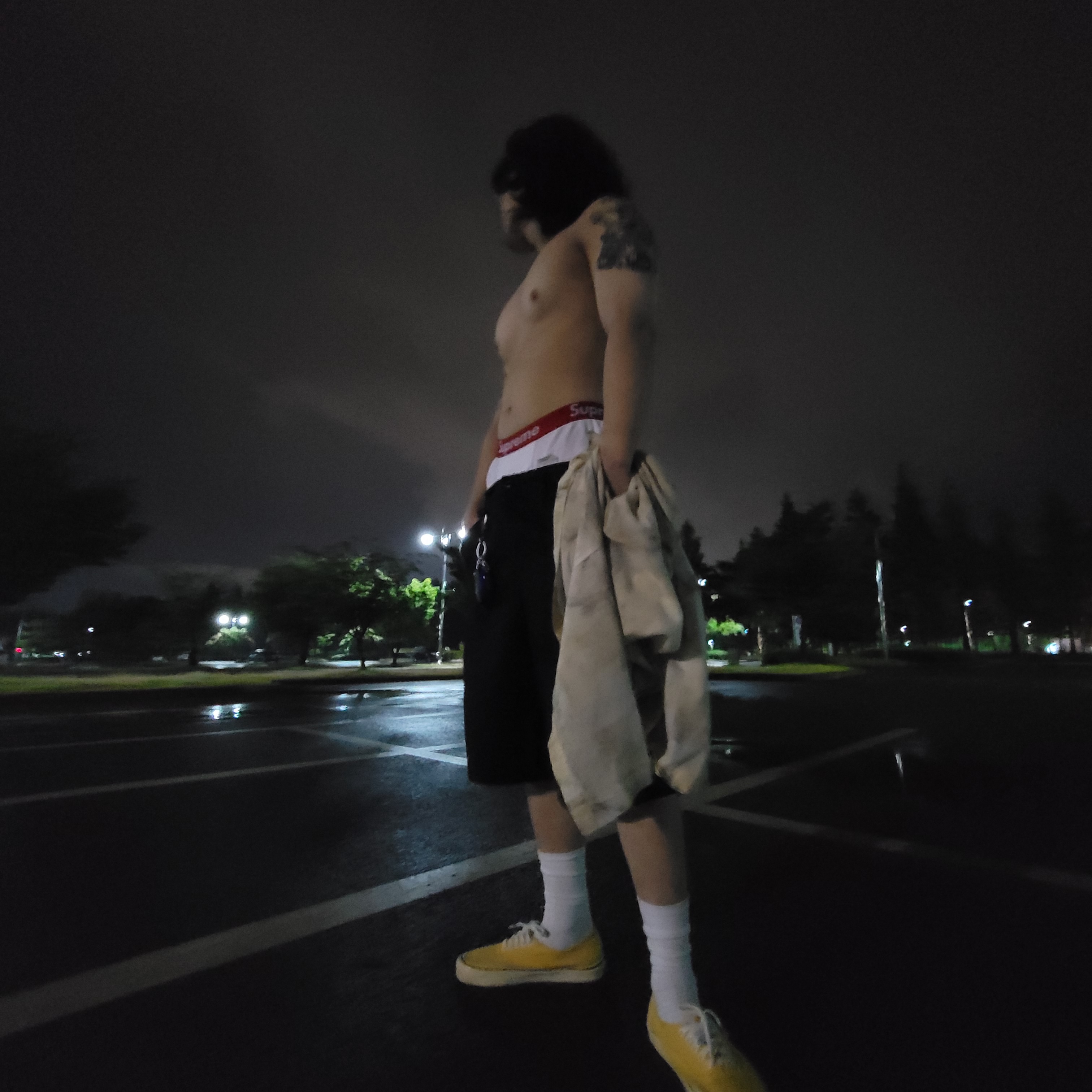 Supreme Hanes Boxer Briefs White (4 Pack) 착용 스타일
