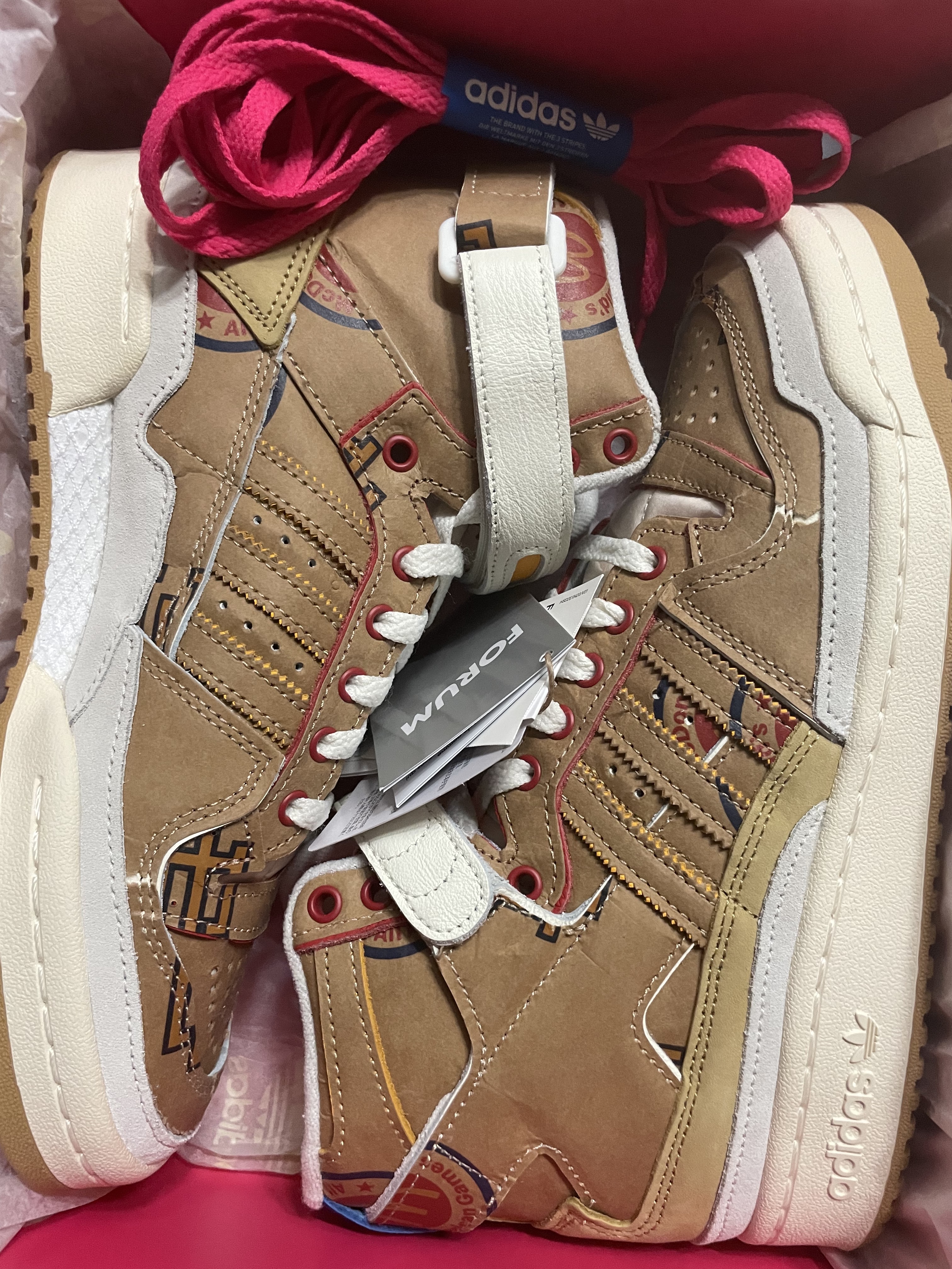 Adidas x Eric Emanuel Forum 84 High McDonald's All American Paper Bag 착용 스타일 - 3