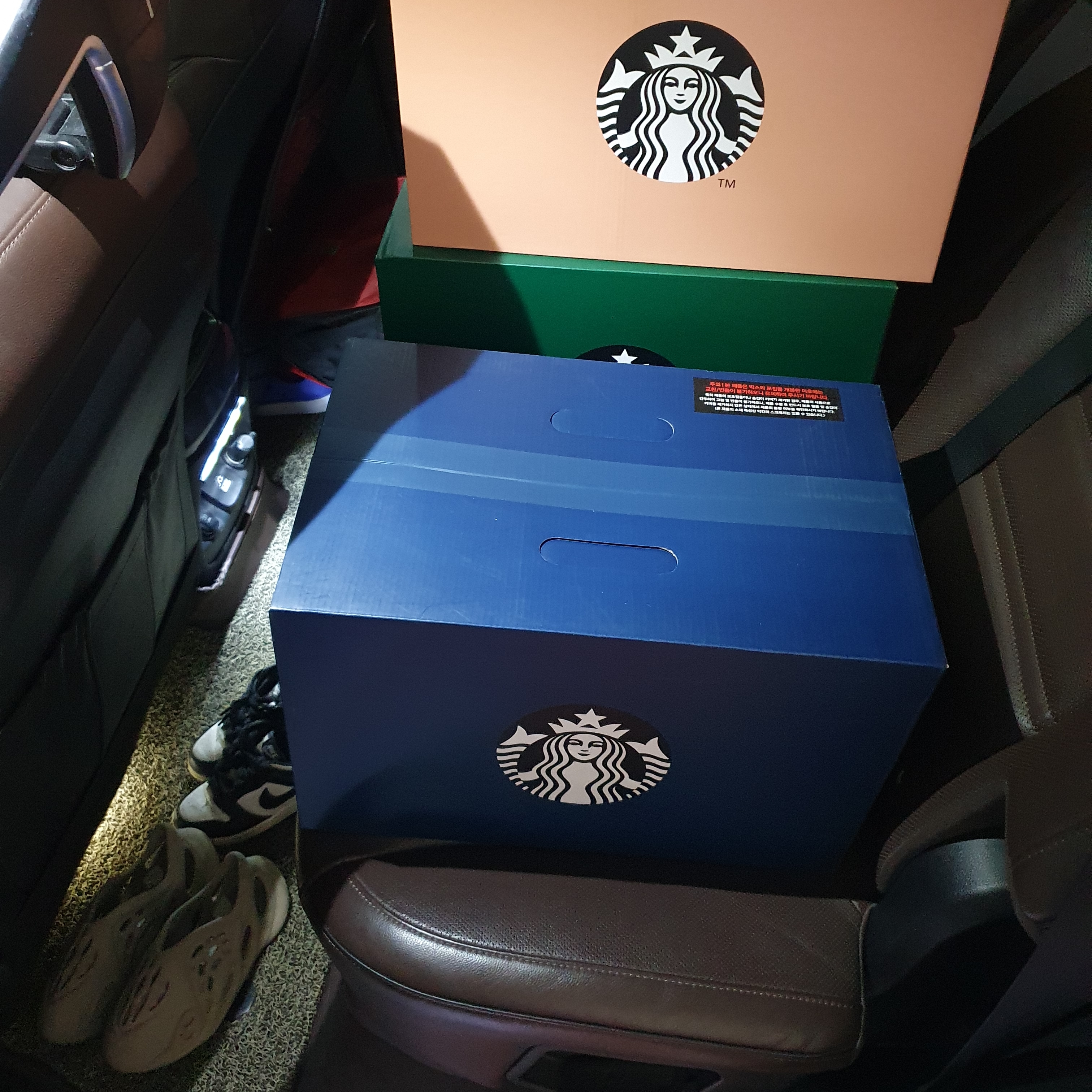 Starbucks Summer Day Cooler Summer Green, Starbucks Summer Day Cooler Sunny Pink 착용 스타일