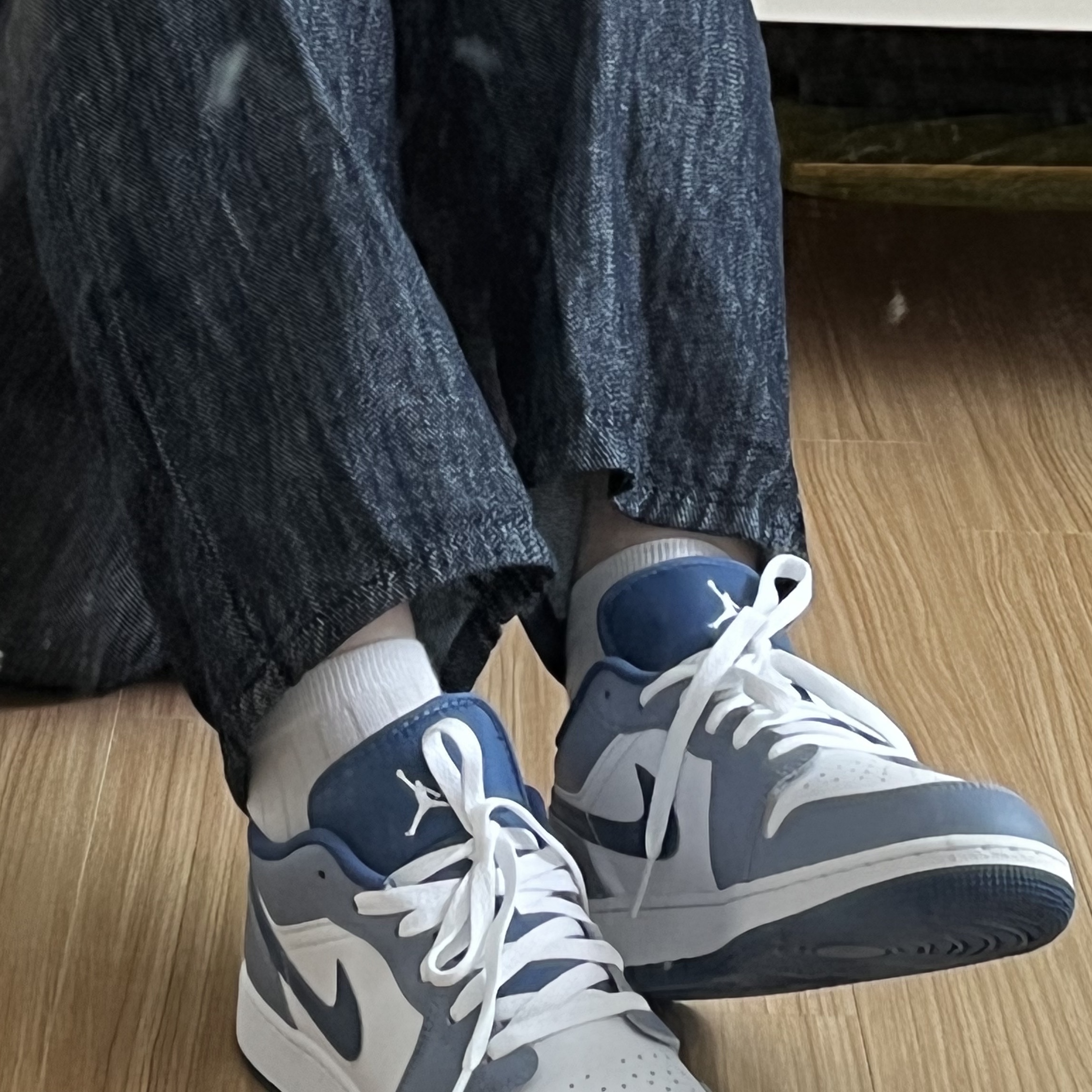 (GS) Jordan 1 Low SE Ashen Slate and Mystic Navy 착용 스타일 - 2
