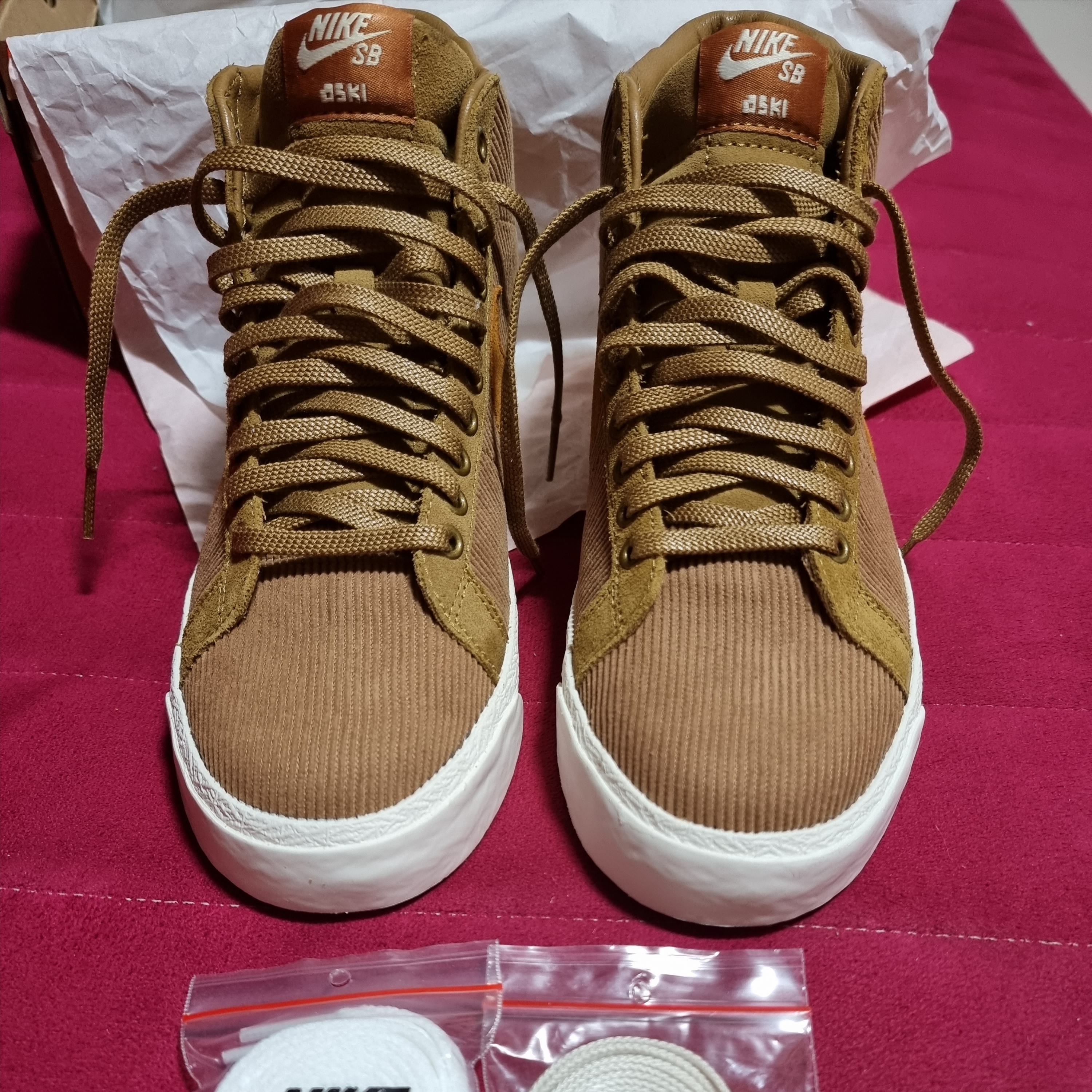 Nike SB Blazer Mid Oski Orange Label 착용 스타일 - 2