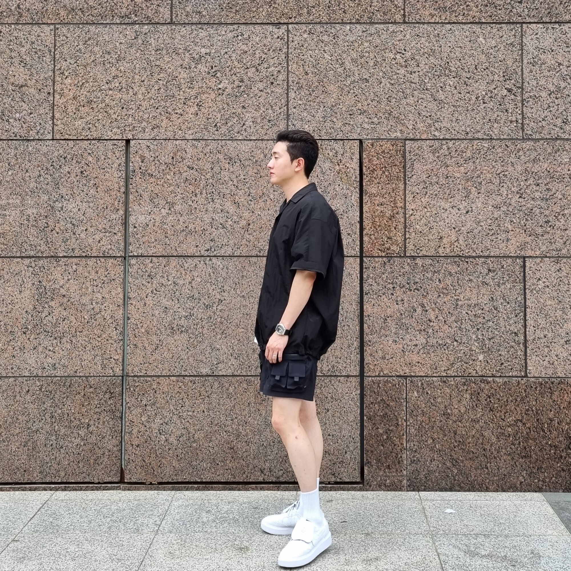 Nike x Peaceminusone Kwondo1 White 착용 스타일 - 3